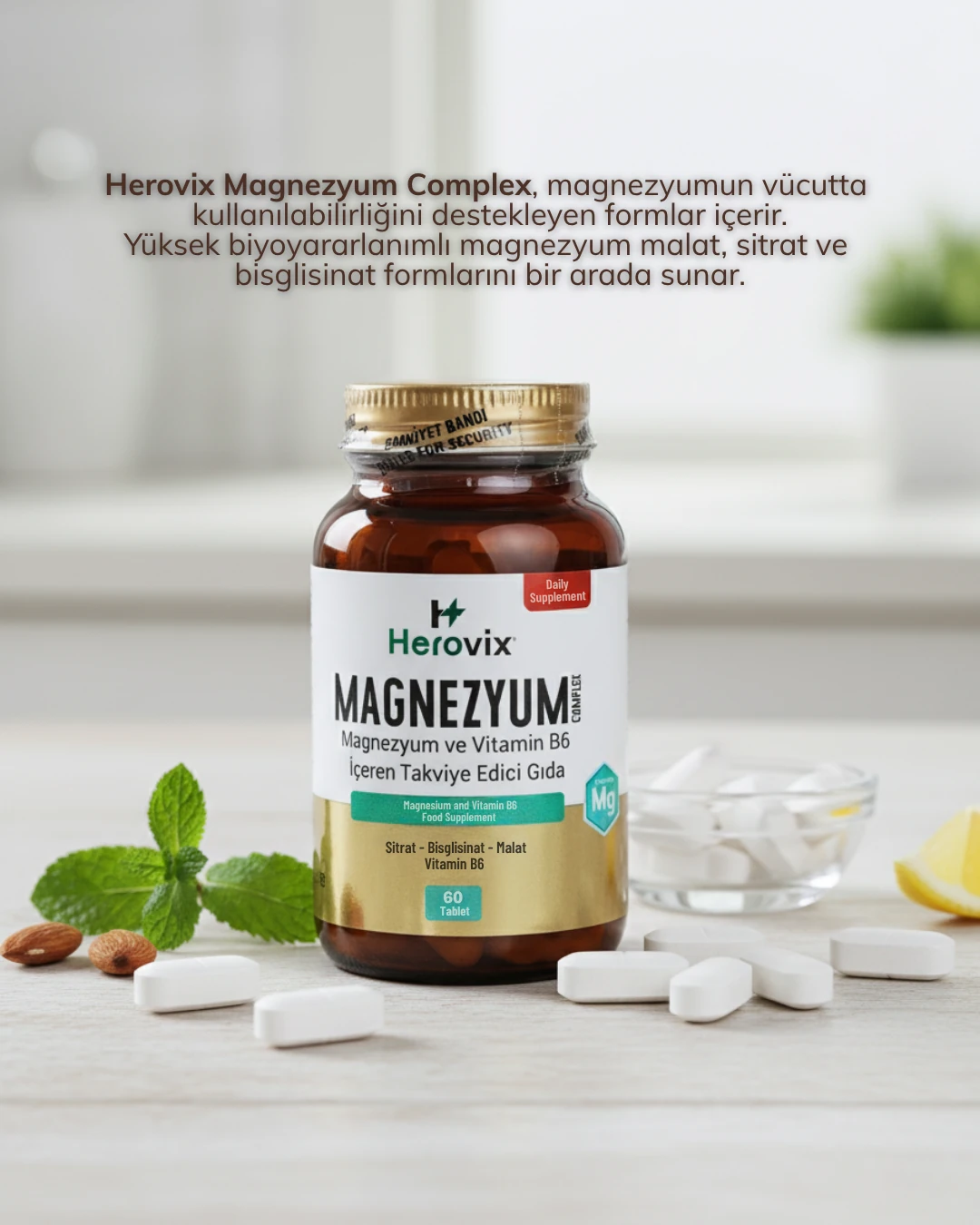 Herovix Magnezyum Complex 60 Tablet