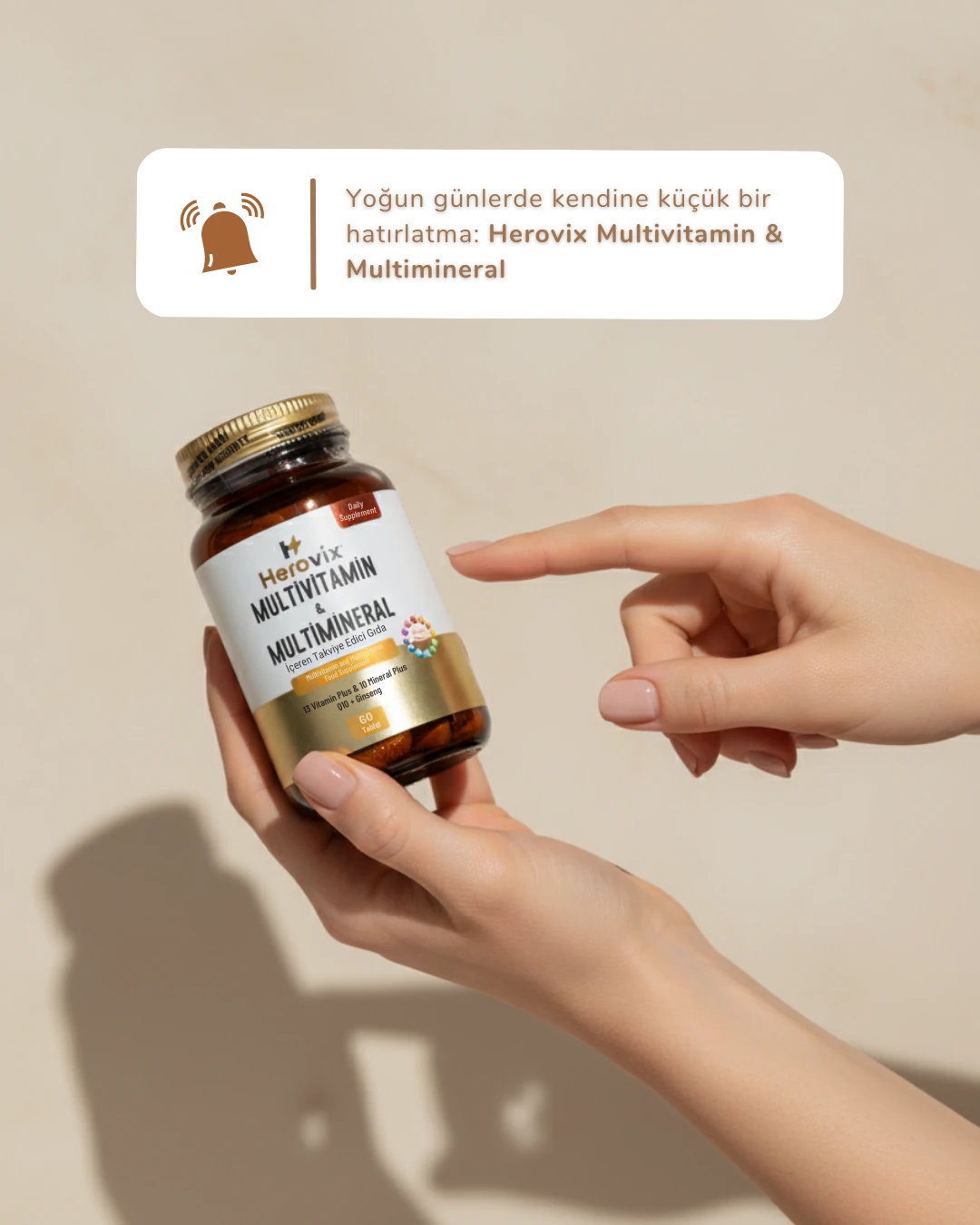 Herovix Multivitamin ve Multimineral 60 Tablet