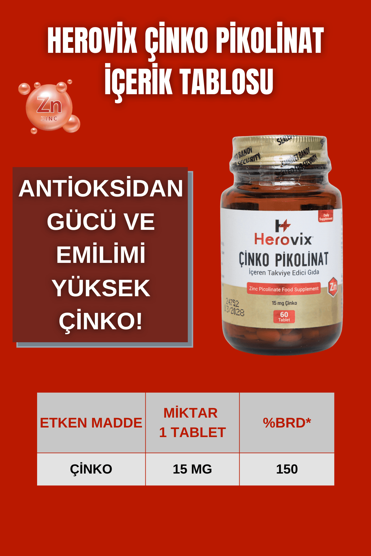 Herovix Sporculara Özel Mega Paket 6'lı (Omega 3, Magnezyum, Multivitamin, Çinko Pikolinat, B Complex, Tribulus Terrestris)