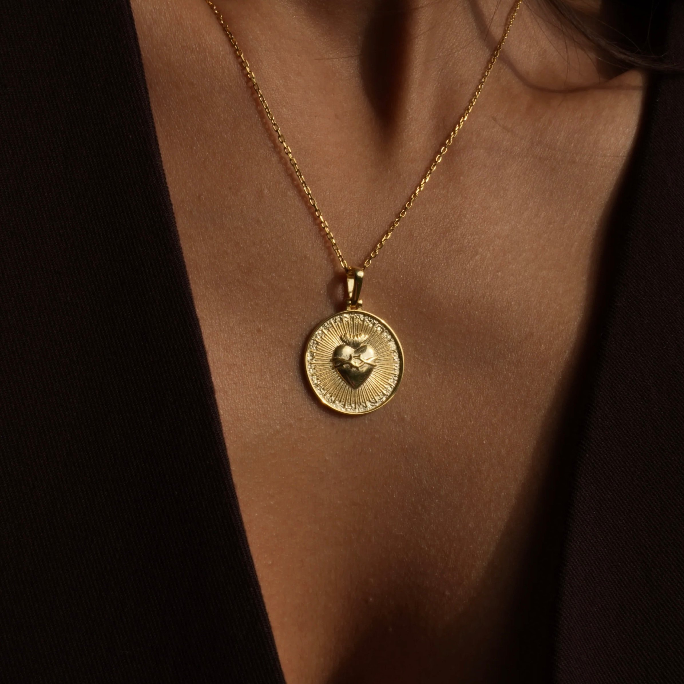 BARBED HEART NECKLACE 925