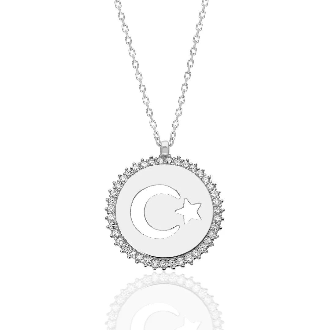 ICY MEDALLION TURKISH NECKLACE 925