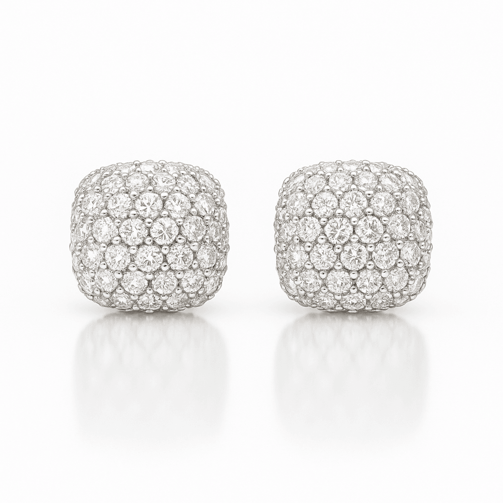 PAVE SET EARRINGS 925