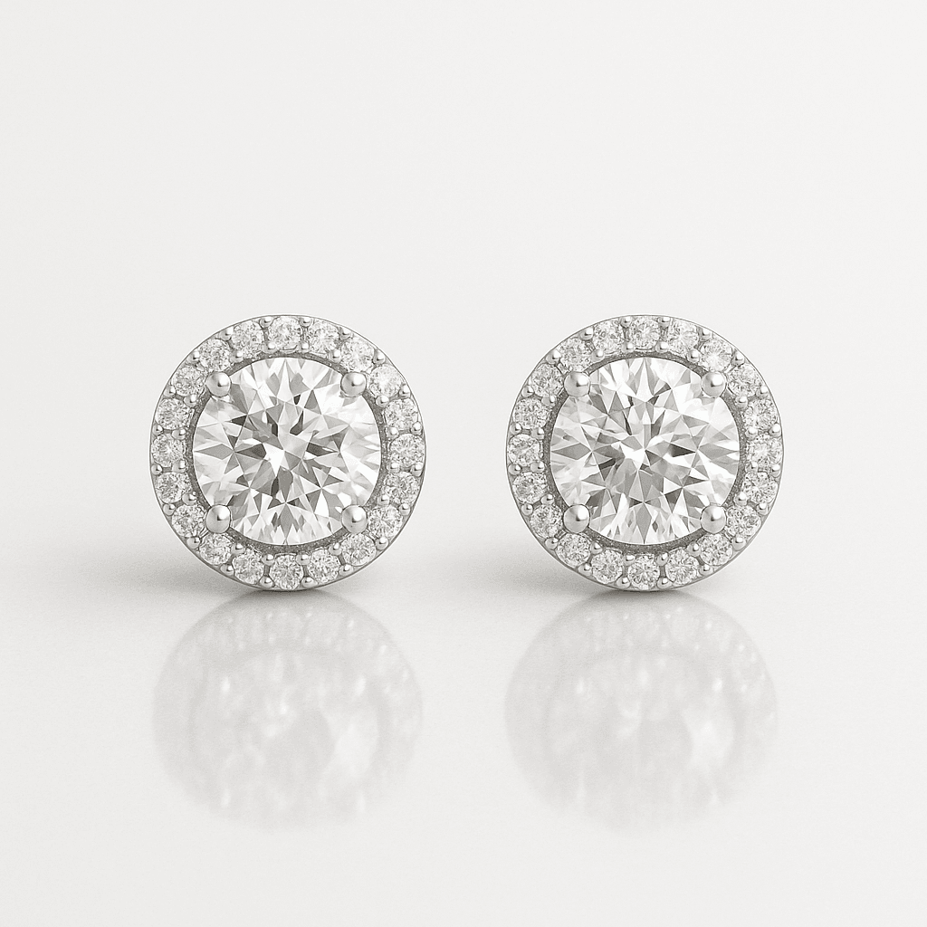 FULL ICE EARRINGS 925