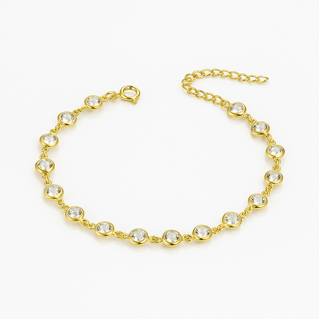 ROUND STONE BRACELET 925