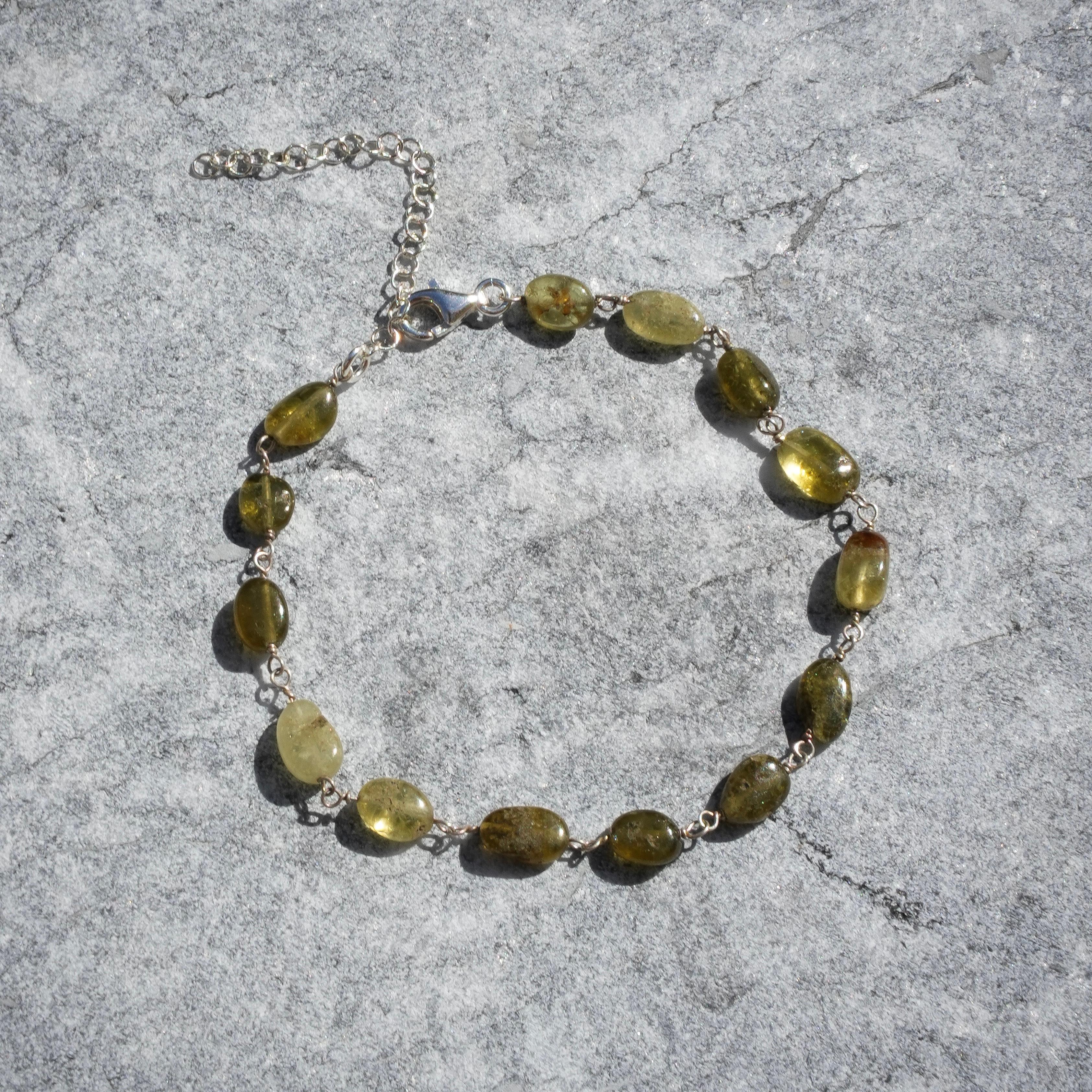 NATURAL STONE BRACELET 925