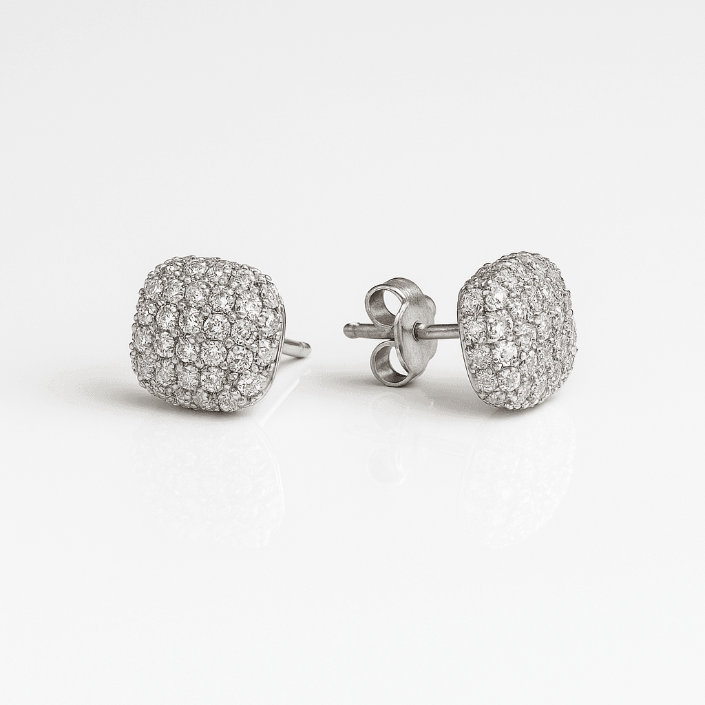 PAVE SET EARRINGS 925