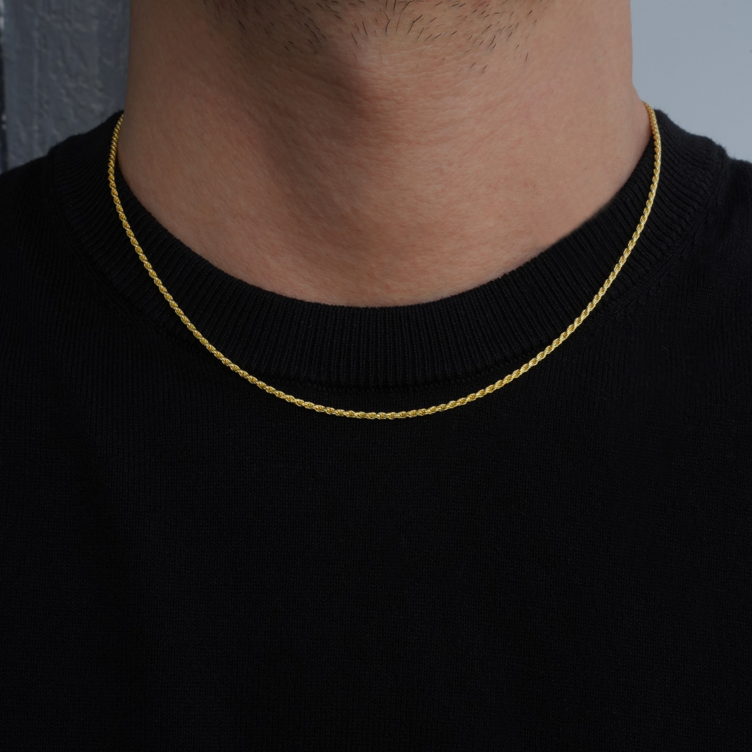 MICRO ROPE CHAIN - GOLD 925