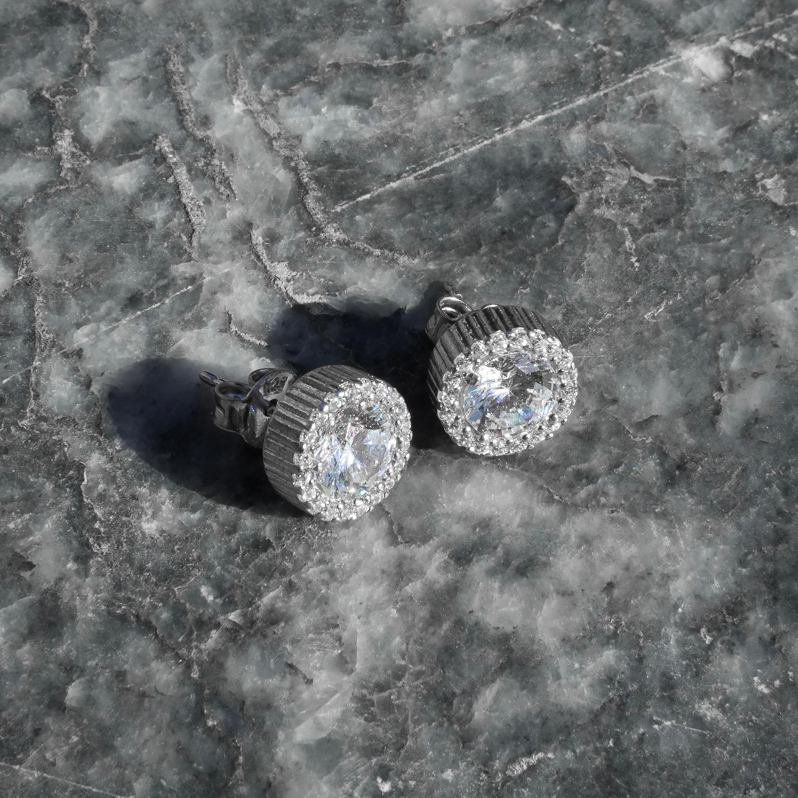 FULL ICE EARRINGS 925
