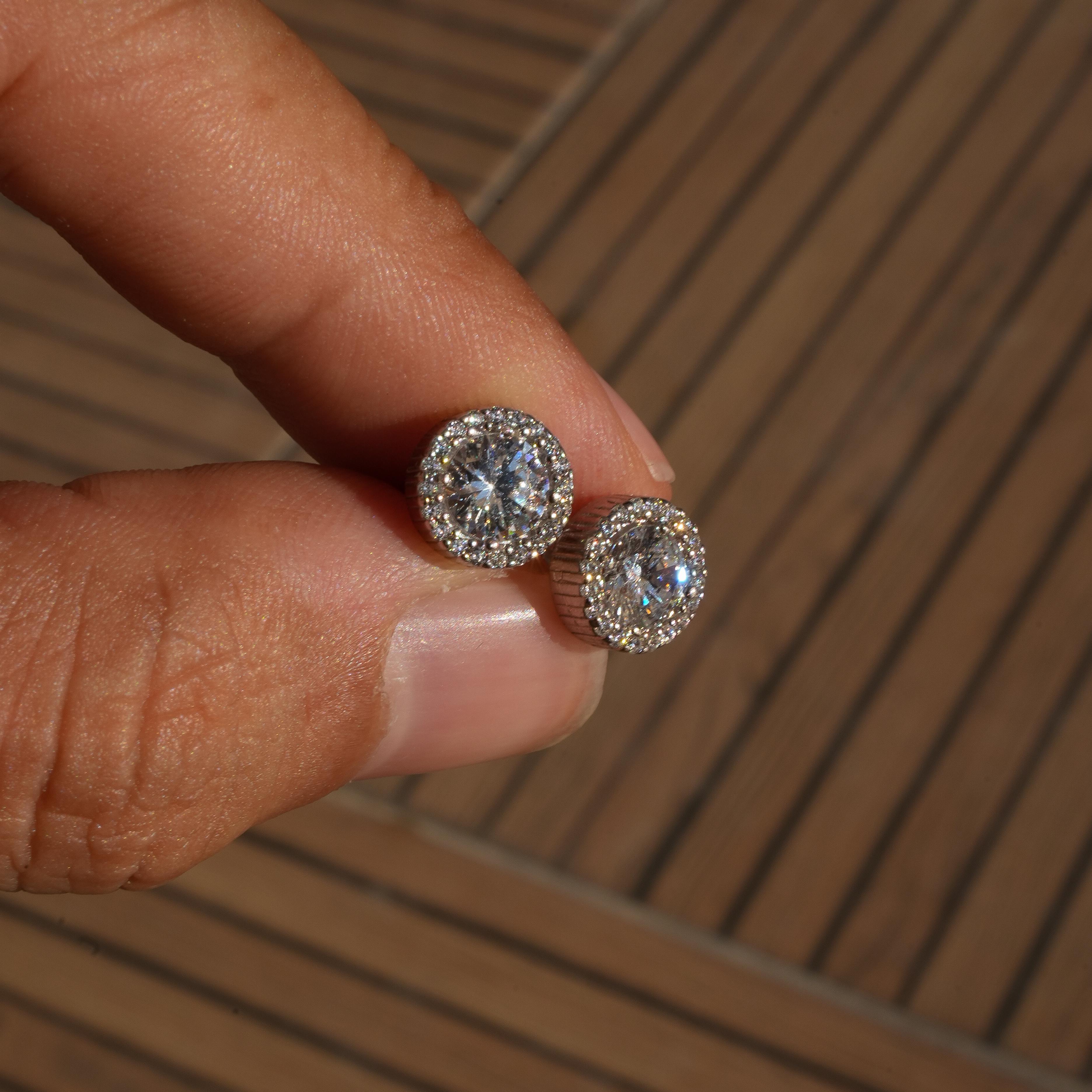 FULL ICE EARRINGS 925