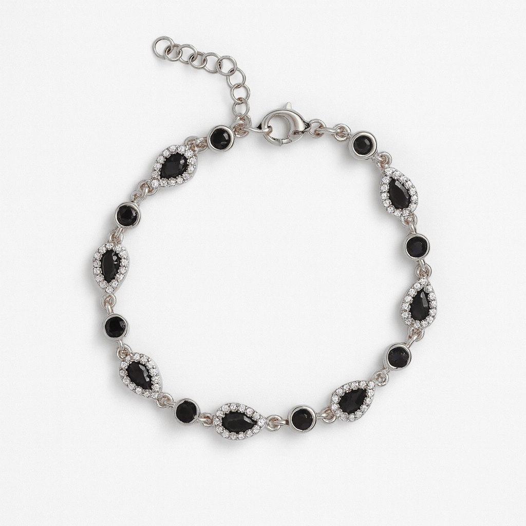 BLACK PEAR BRACELET 925