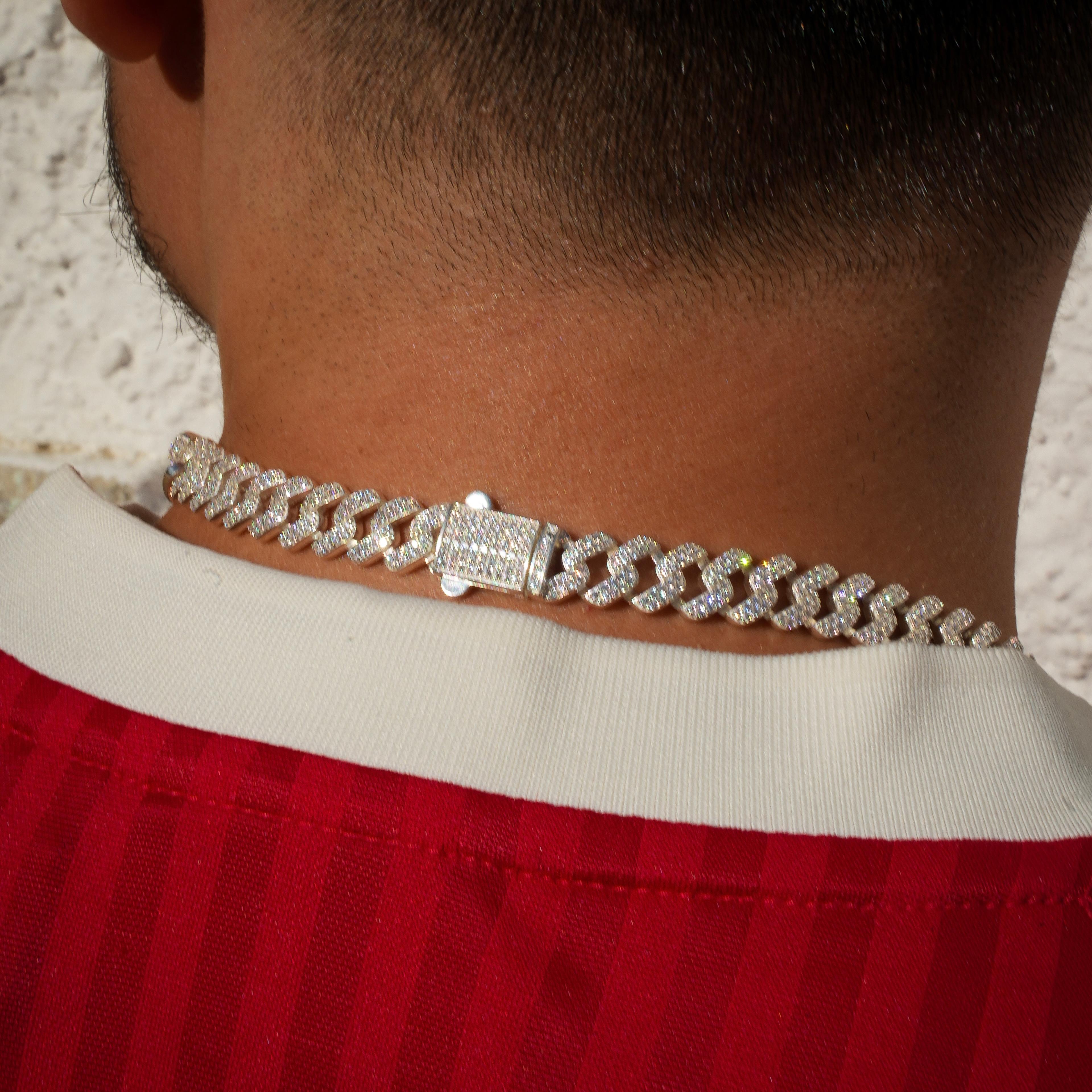 ICED OUT CUBAN NECKLACE 925