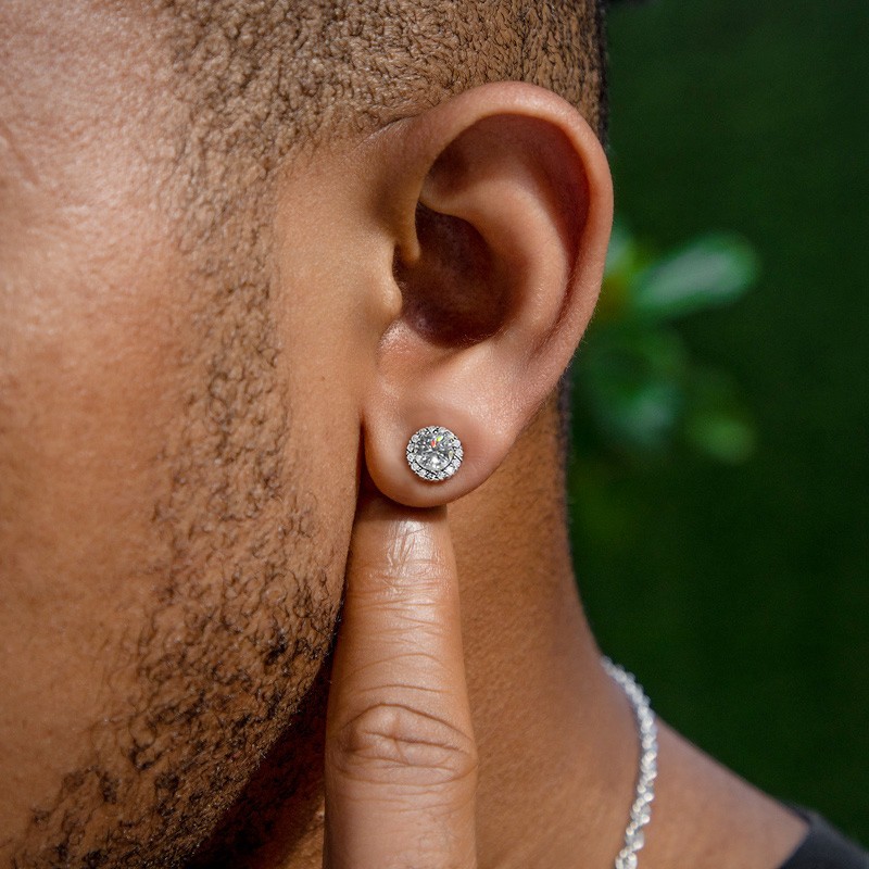 FULL ICE EARRINGS 925