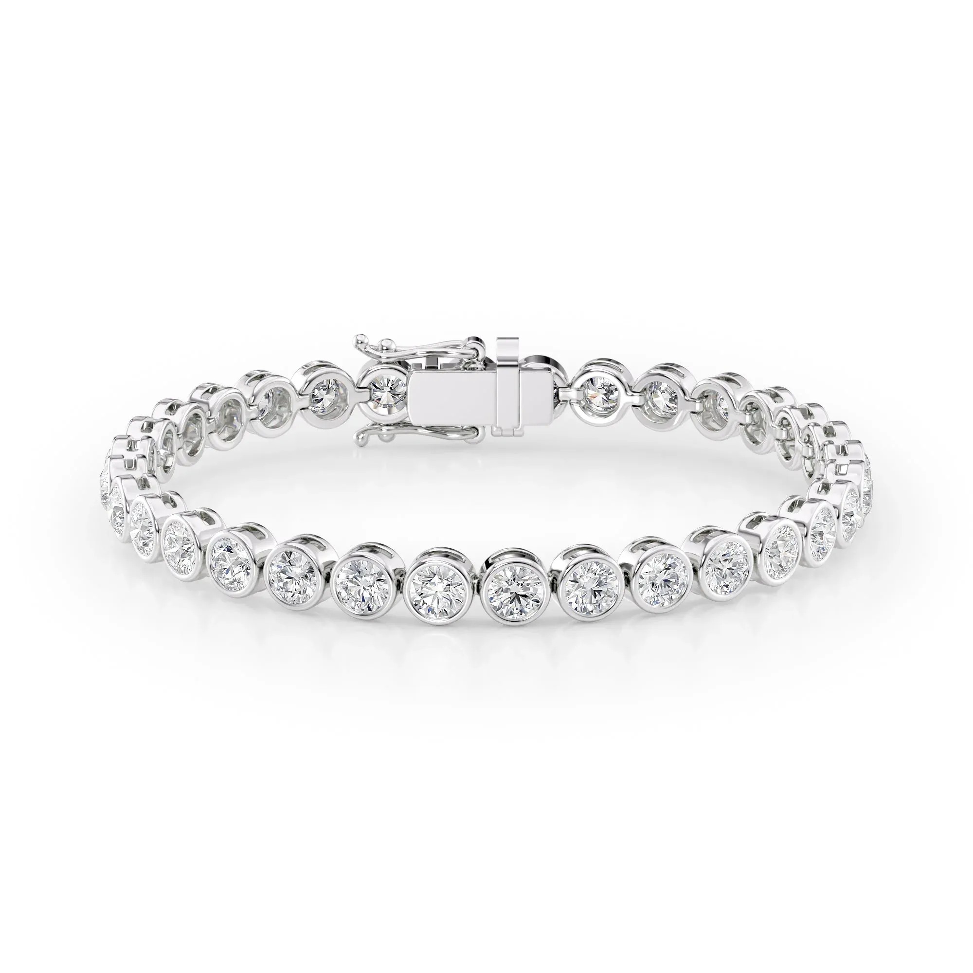 BEZEL SET TENNIS BRACELET 925