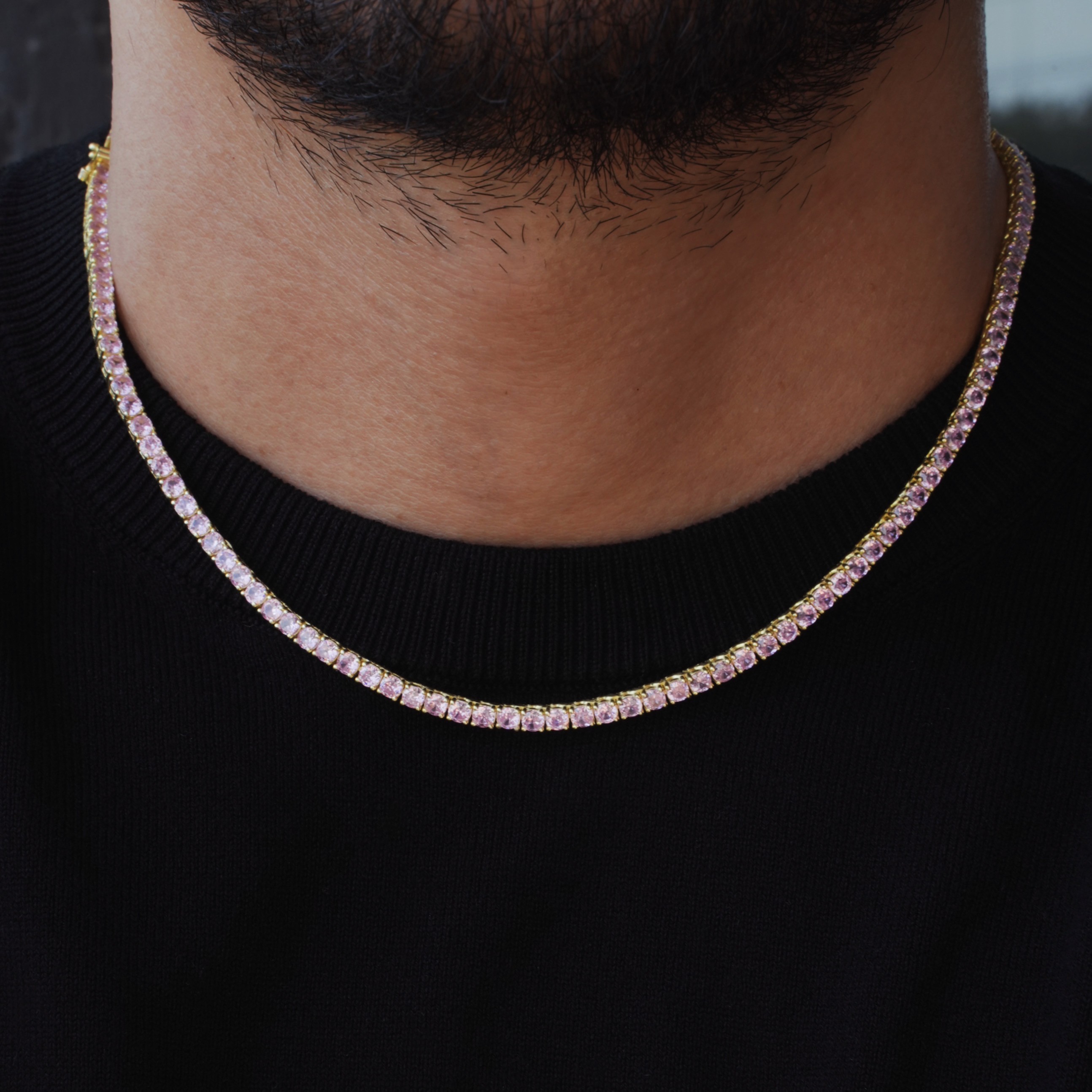 PINK TENNIS CHAIN 925