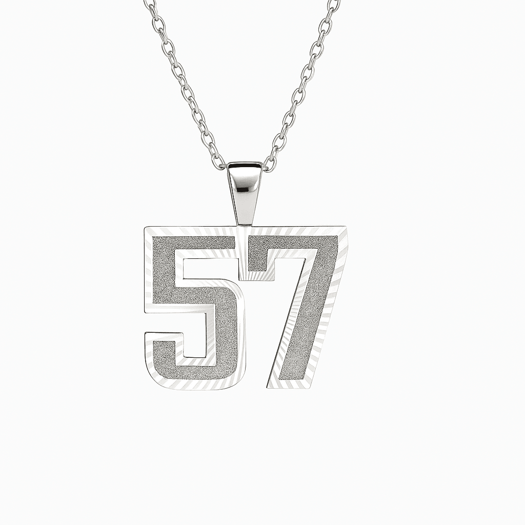 ENGRAVED JERSEY NECKLACE 925
