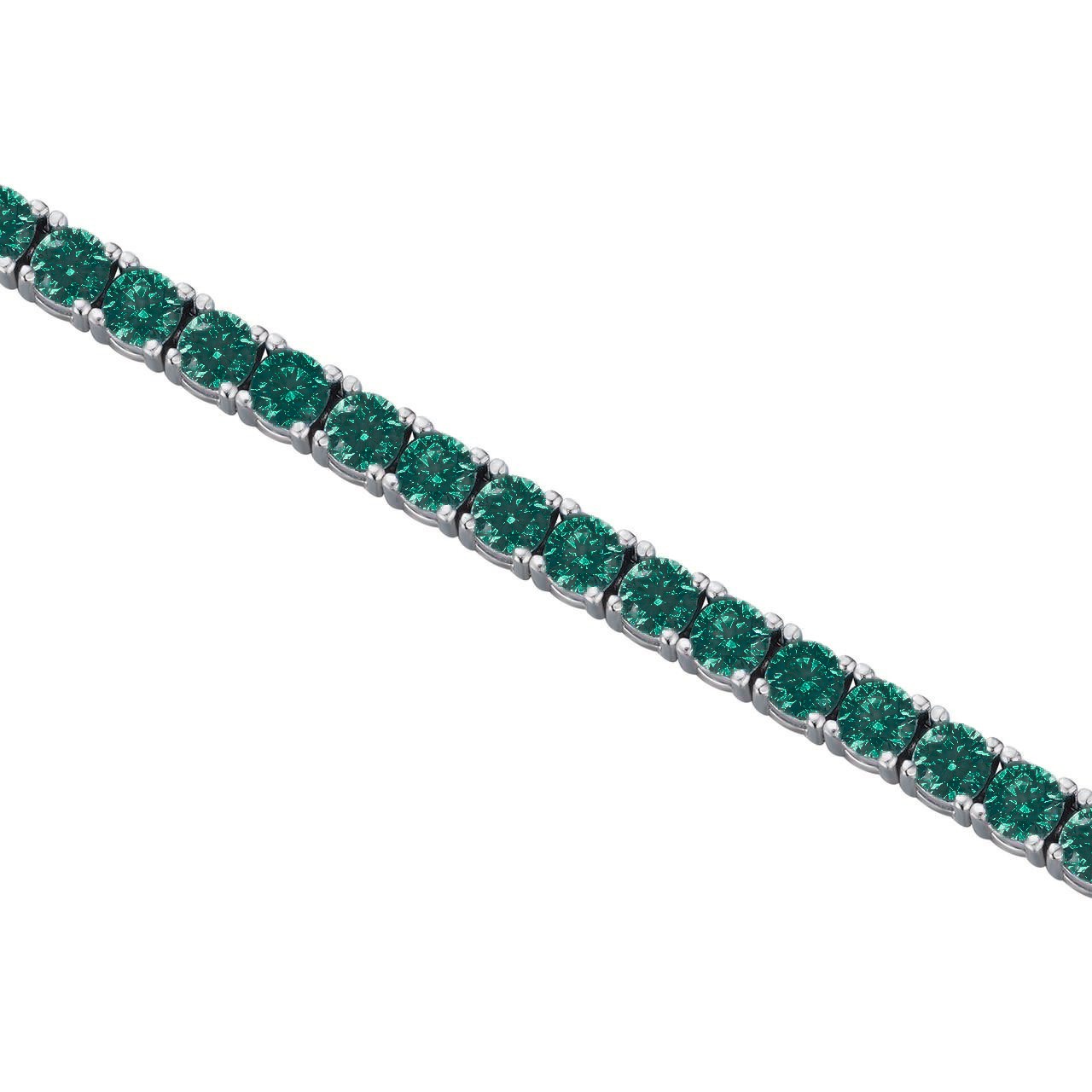 GREEN TENNIS BRACELET 925