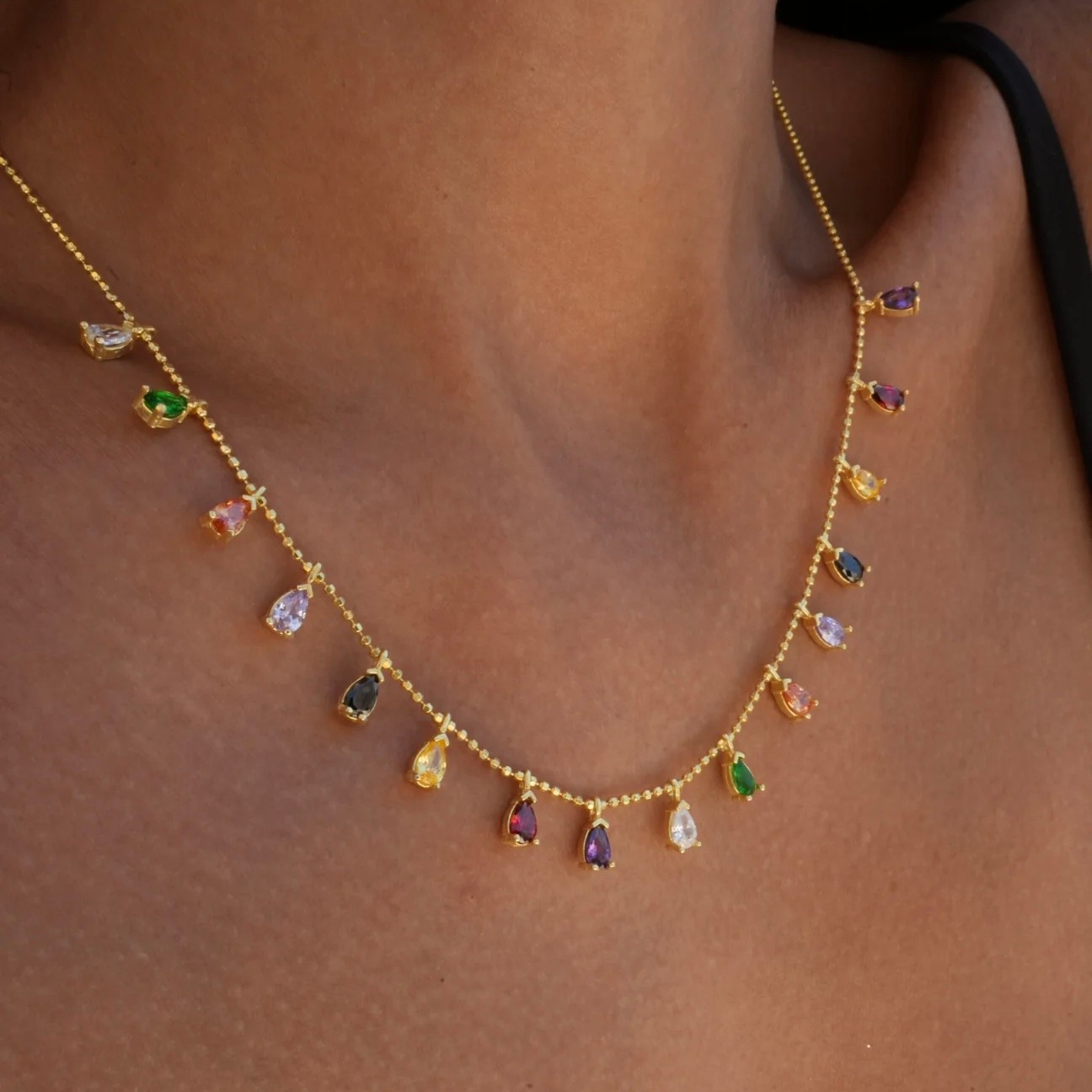 COLORFUL DROPS NECKLACE 925