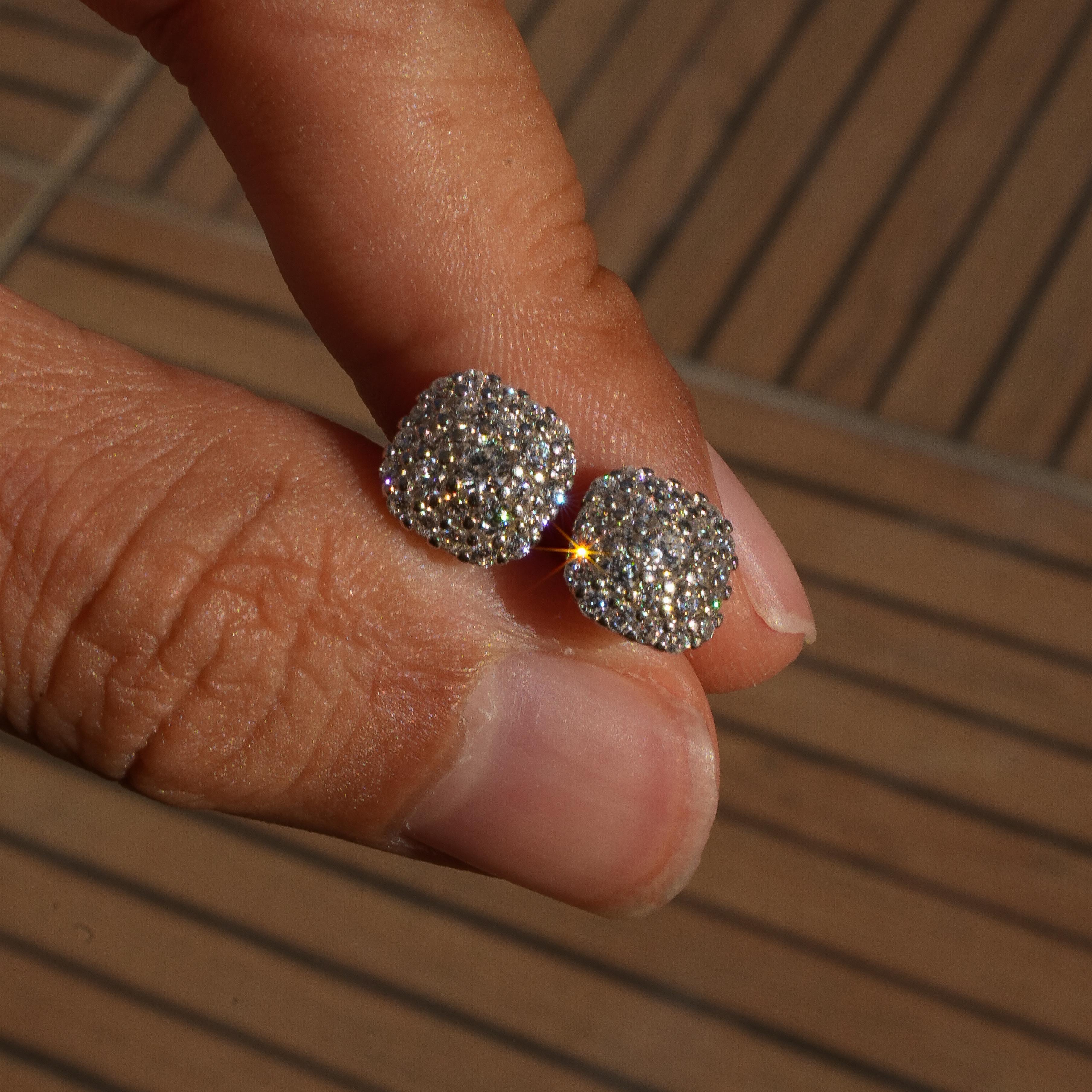 PAVE SET EARRINGS 925