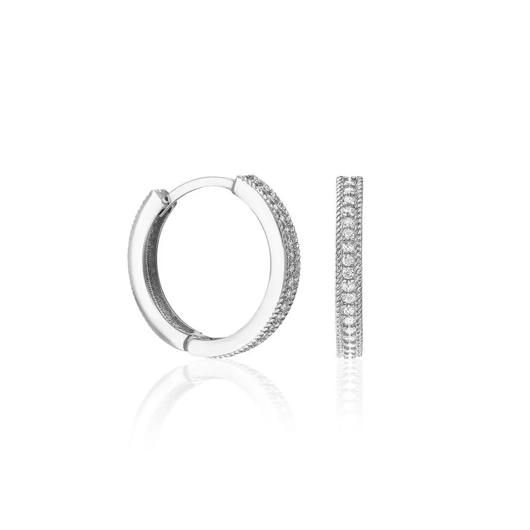 ICY ROUND EARRINGS