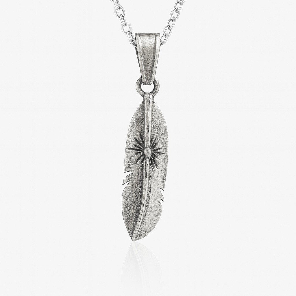 FEATHER NECKLACE 925