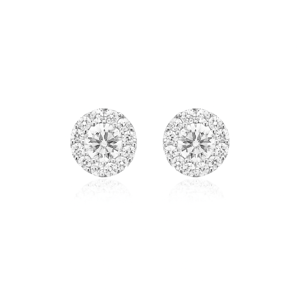 FULL ICE EARRINGS 925