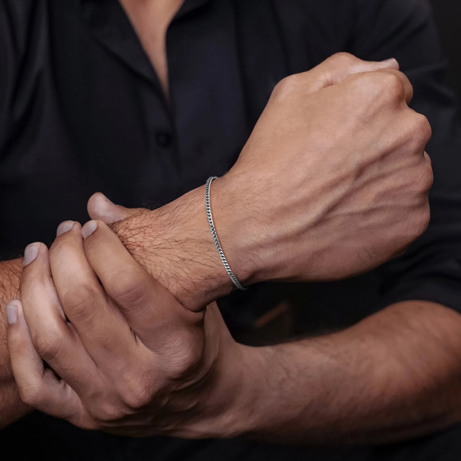 MICRO CUBAN BRACELET 925