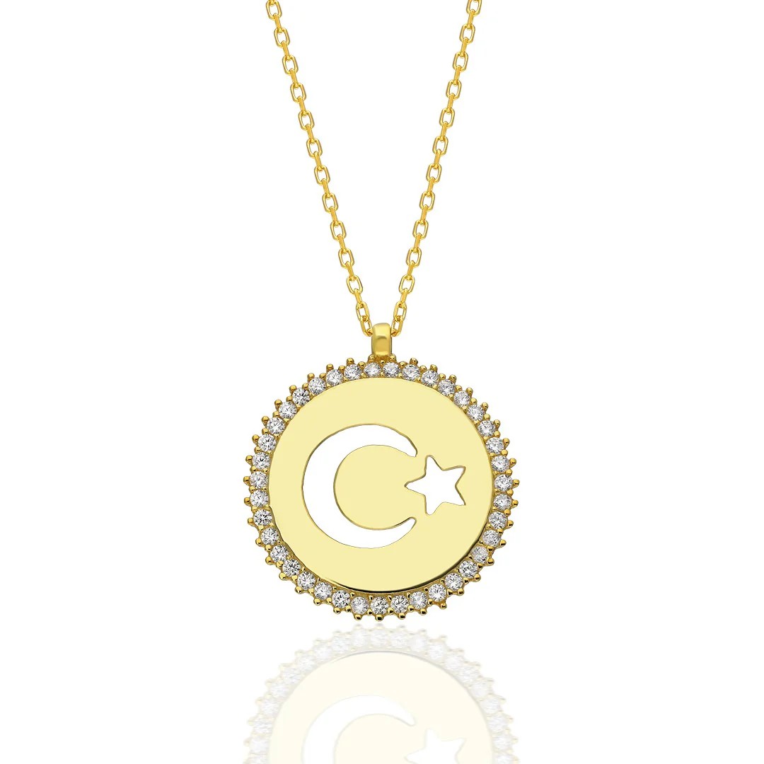 ICY MEDALLION TURKISH NECKLACE 925