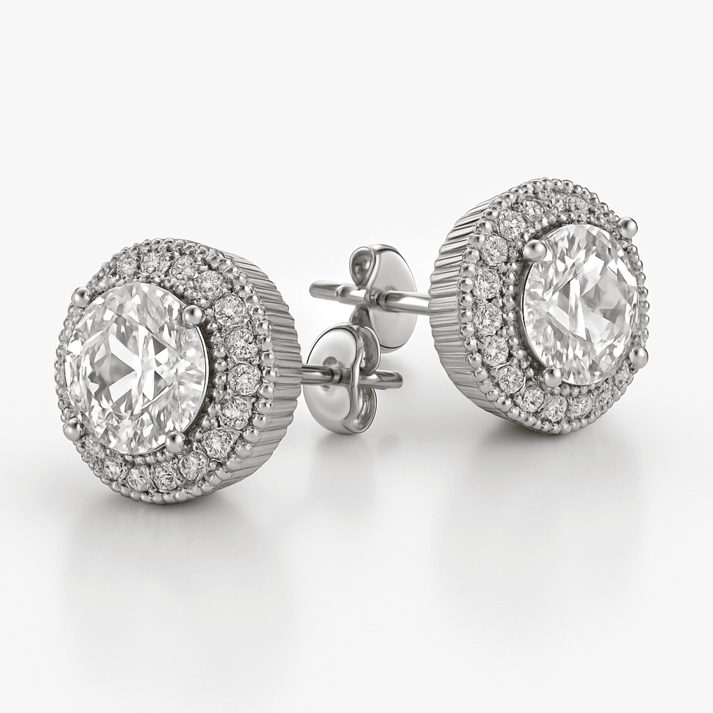 FULL ICE EARRINGS 925