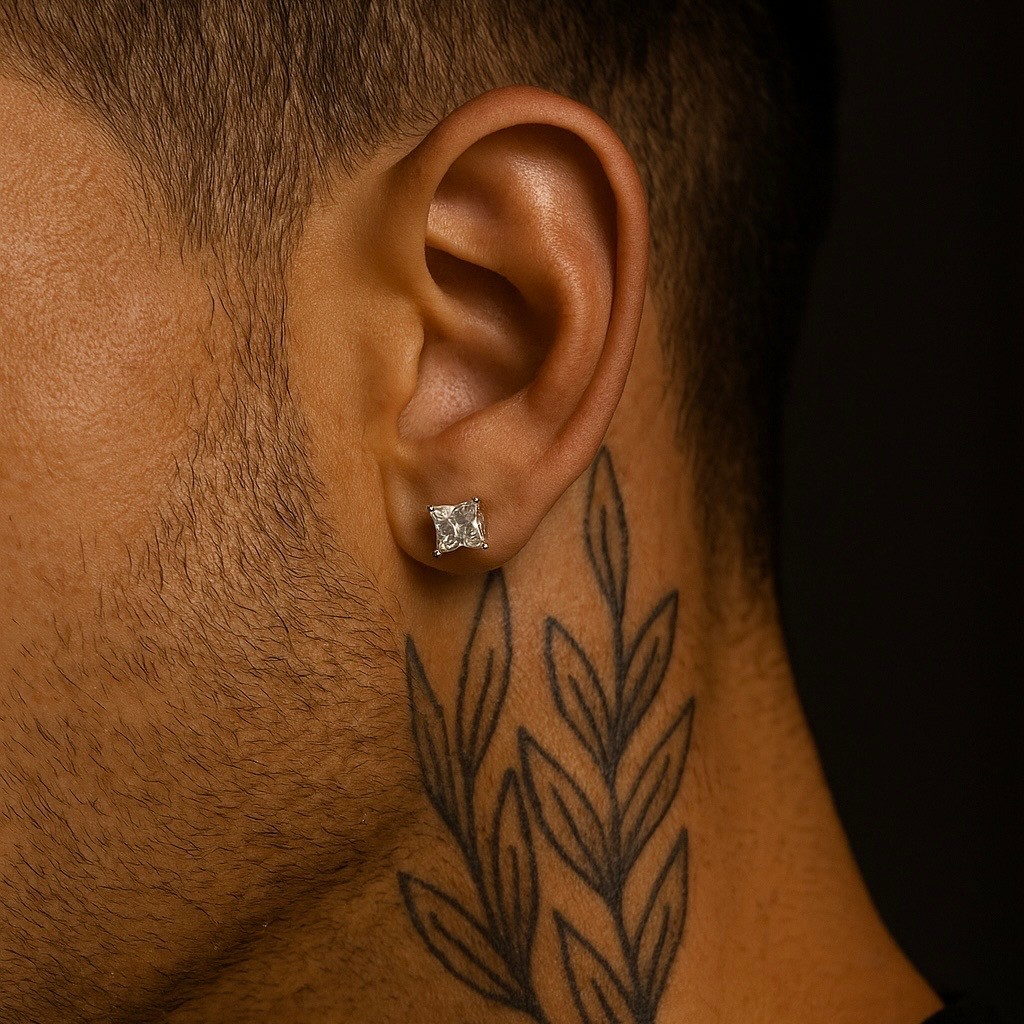PRINCESS CUT EARRINGS
