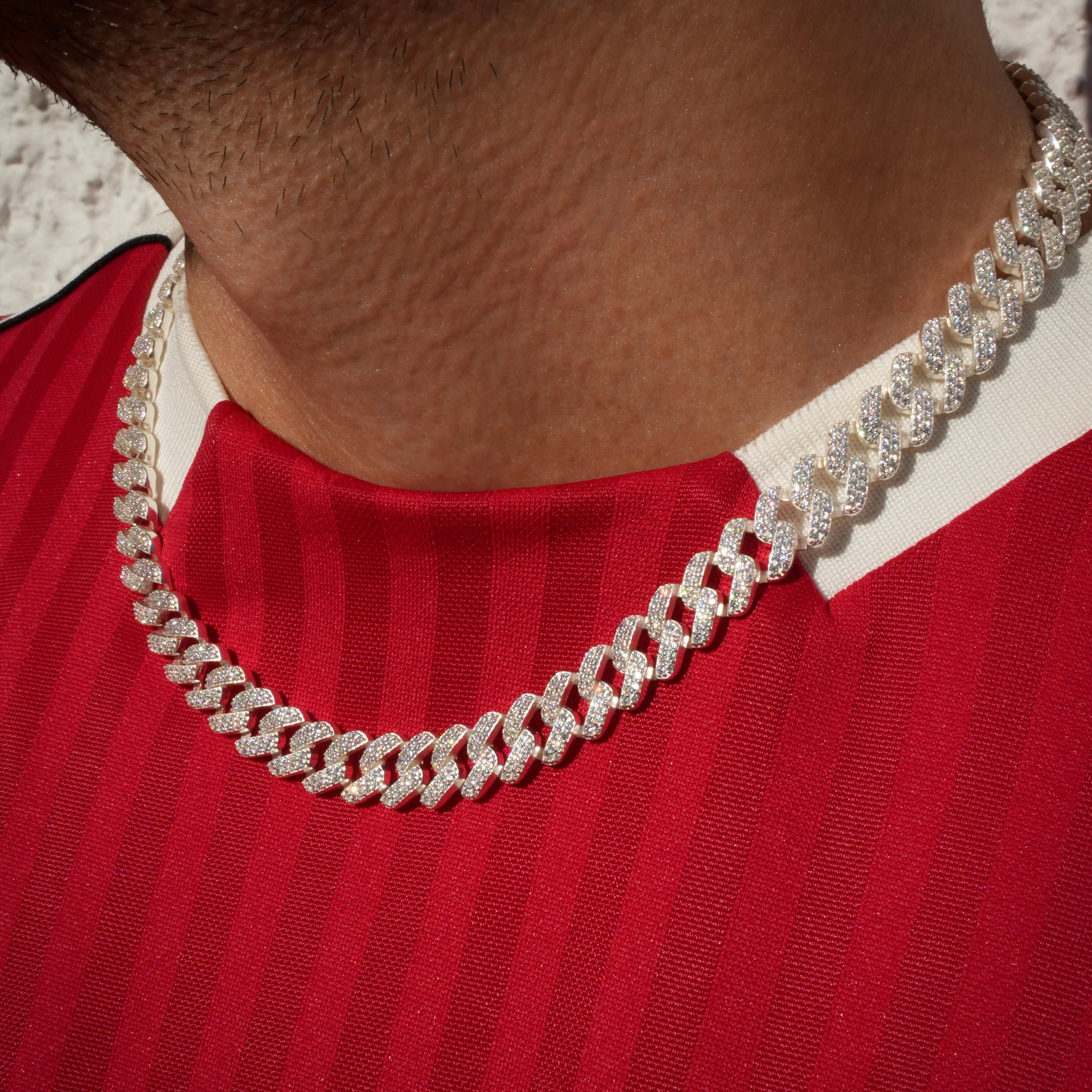 ICED OUT CUBAN NECKLACE 925