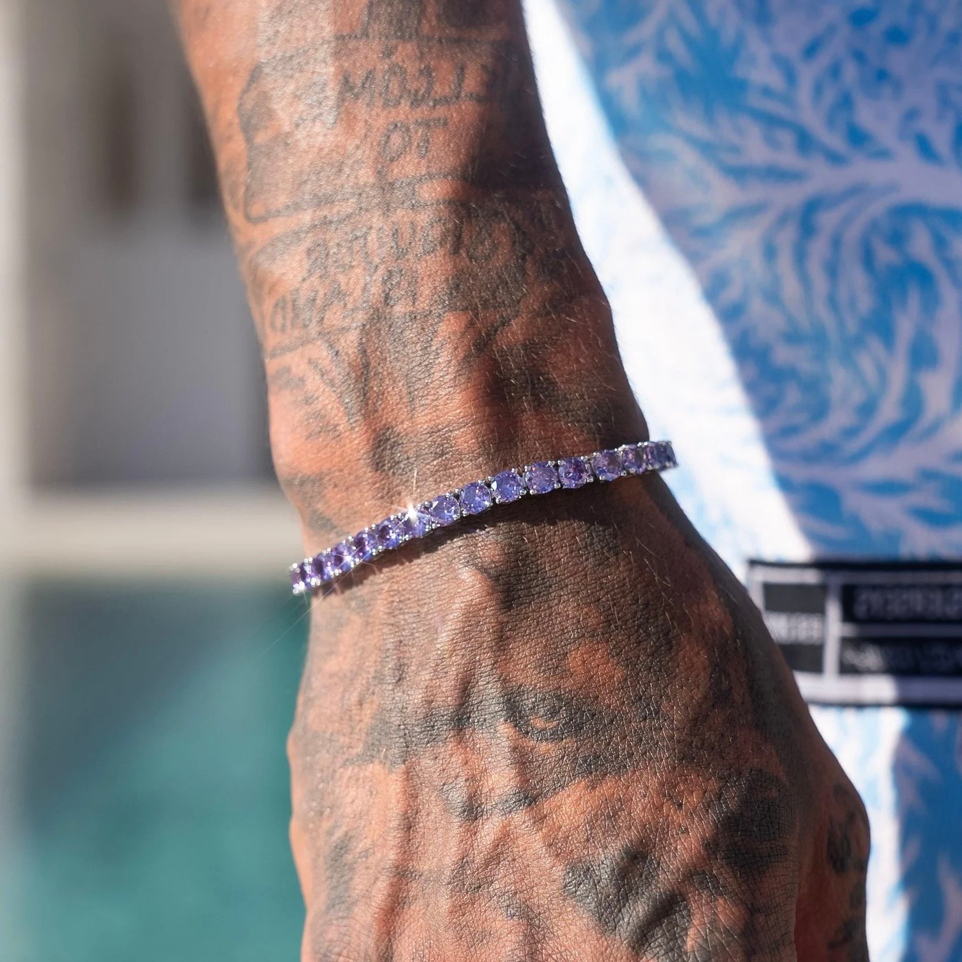 PURPLE TENNIS BRACELET 925