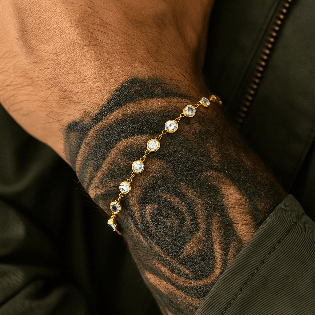 ROUND STONE BRACELET 925