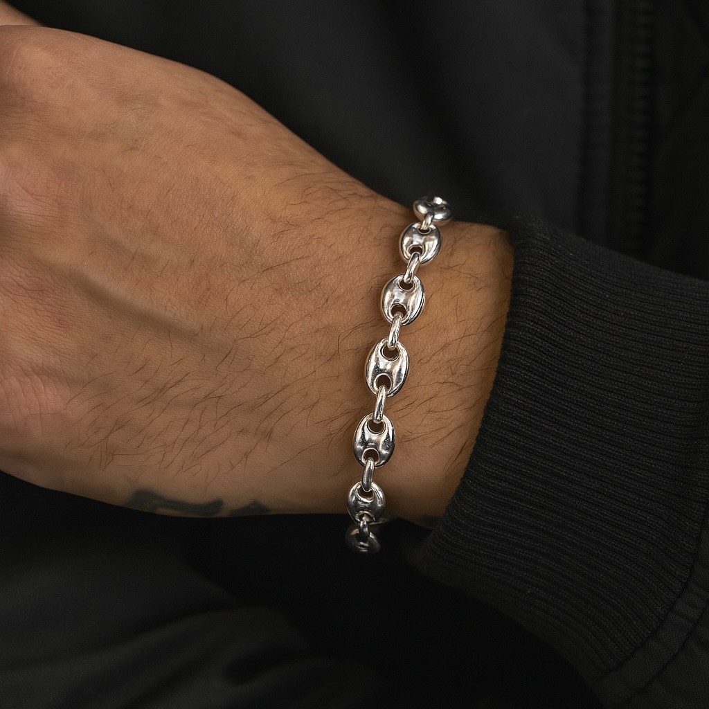 OVAL LINK BRACELET 925