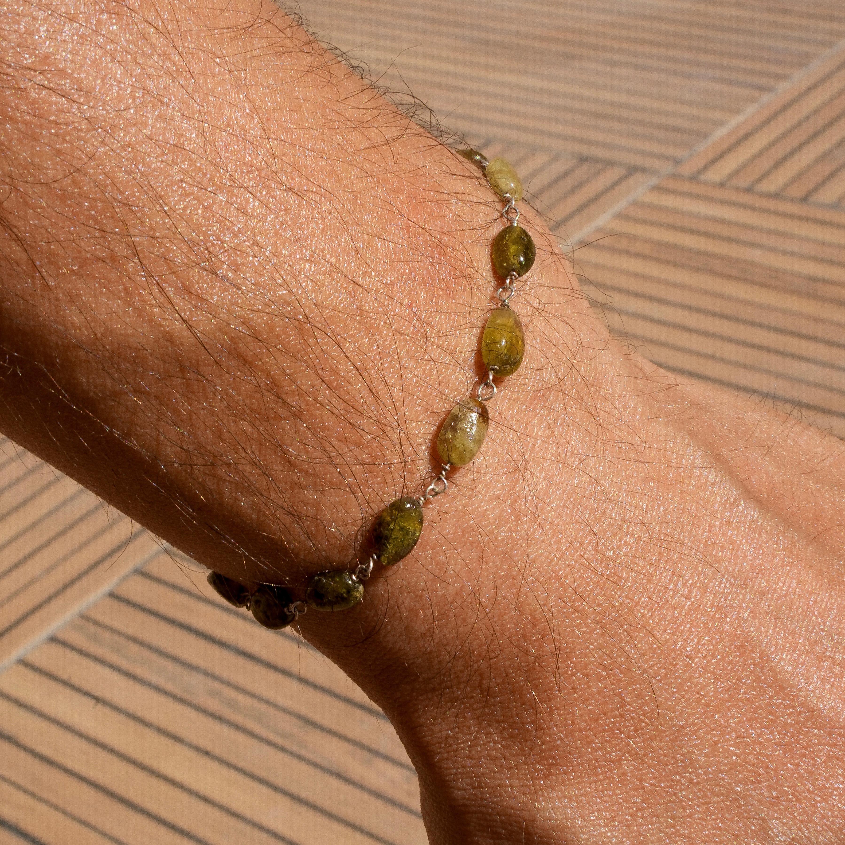 NATURAL STONE BRACELET 925