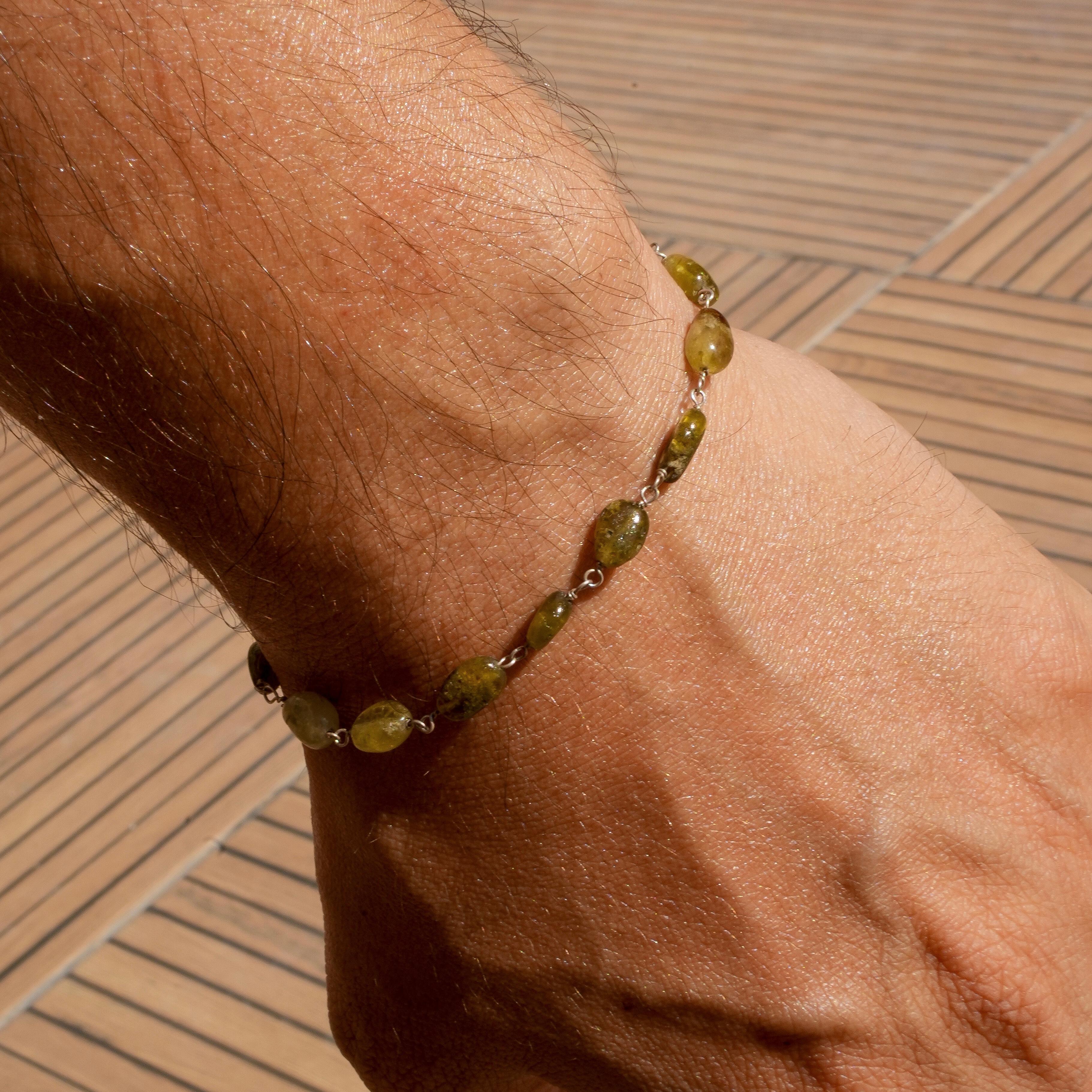 NATURAL STONE BRACELET 925