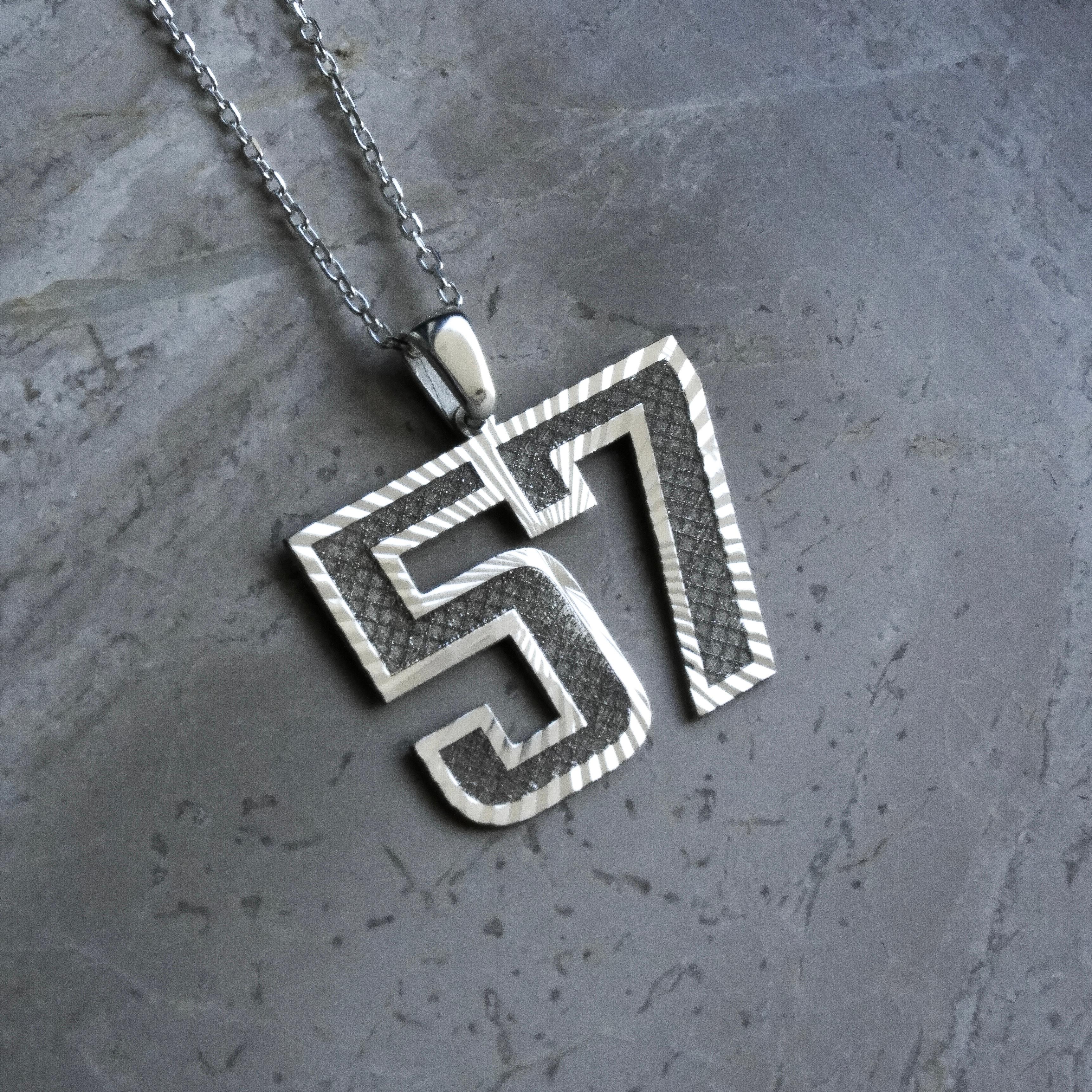 ENGRAVED JERSEY NECKLACE 925