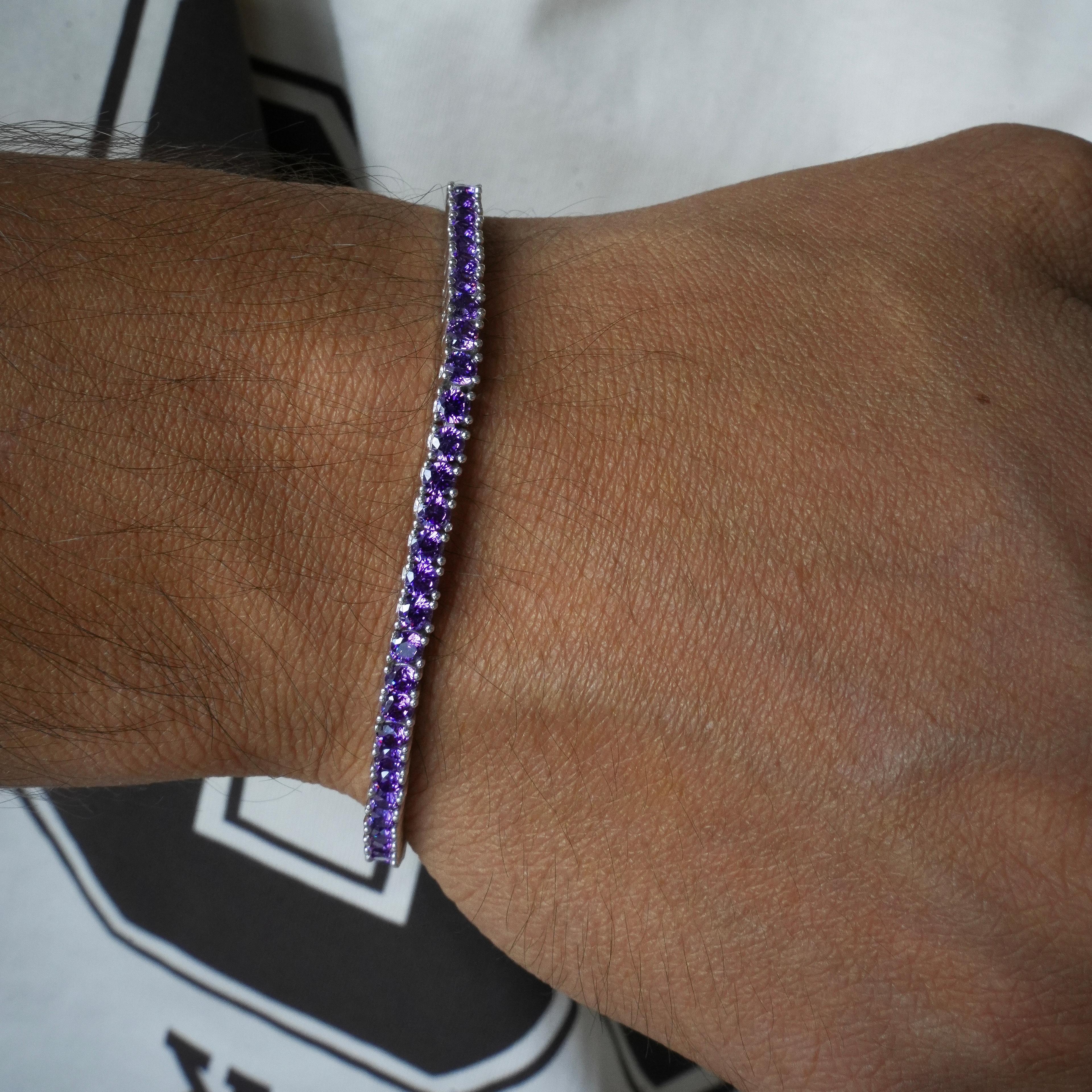 MICRO TENNIS BRACELET - PURPLE 925