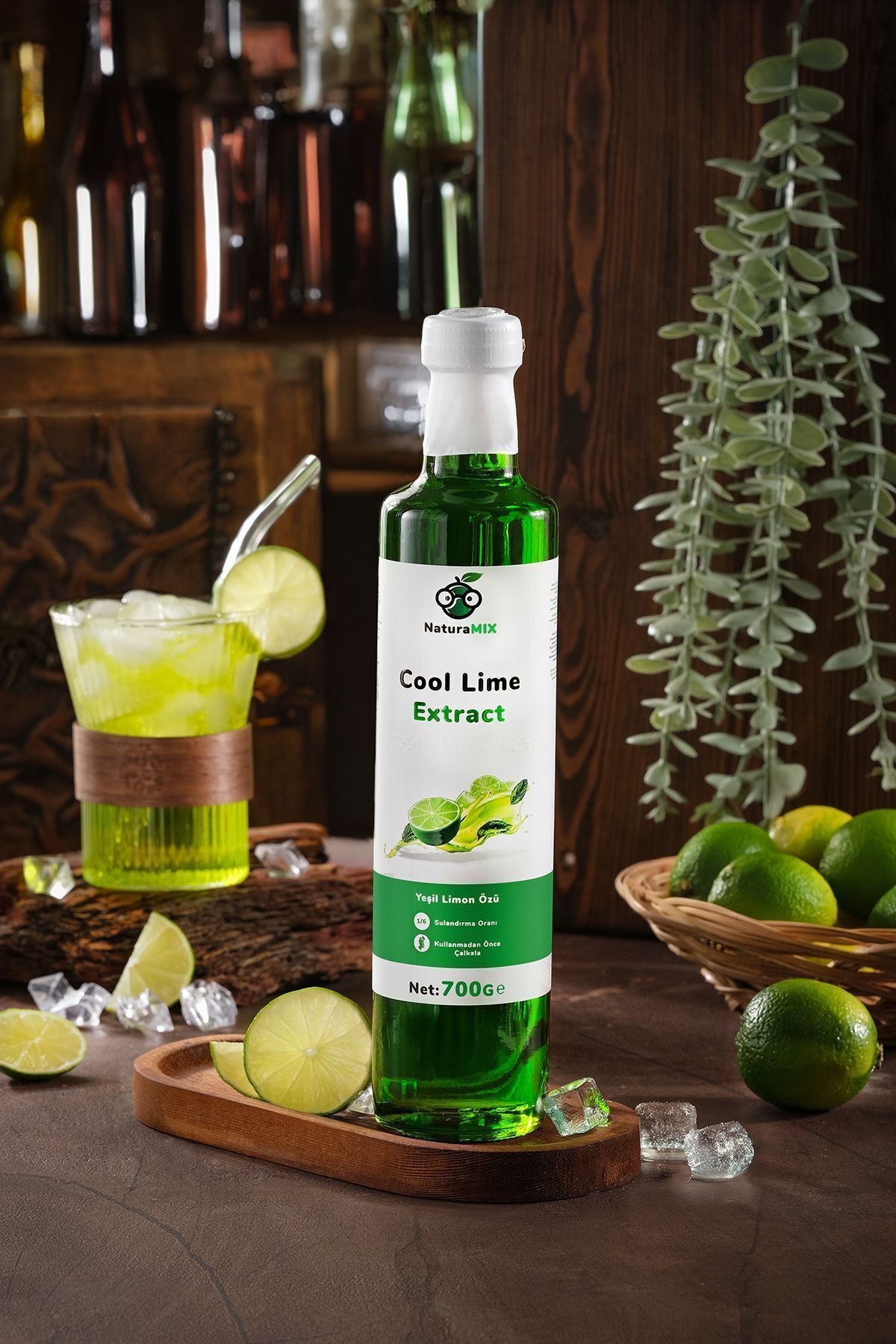 Cool Lime Özü 500 ml Misket Limon Ve Nane Ferahlığı 700 gr