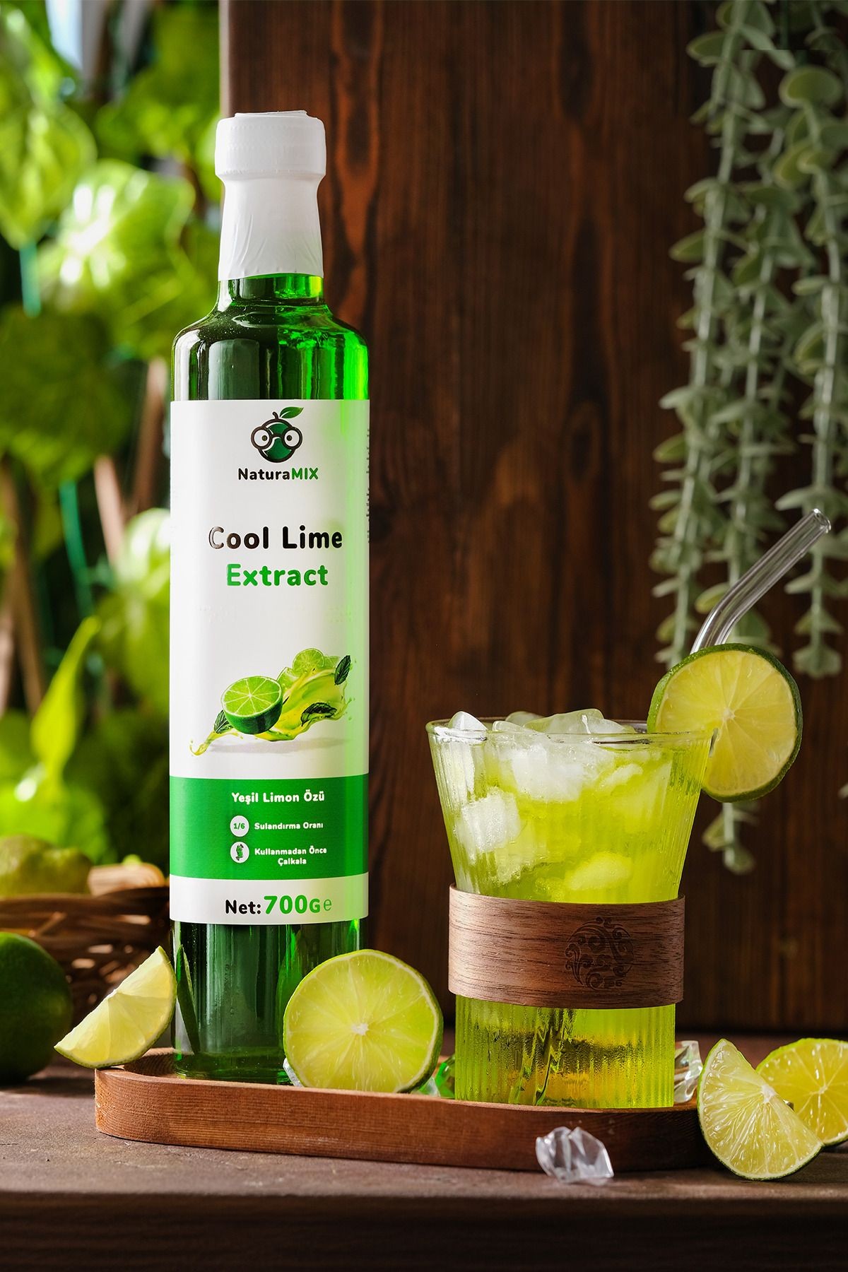 Cool Lime Özü 500 ml Misket Limon Ve Nane Ferahlığı 700 gr