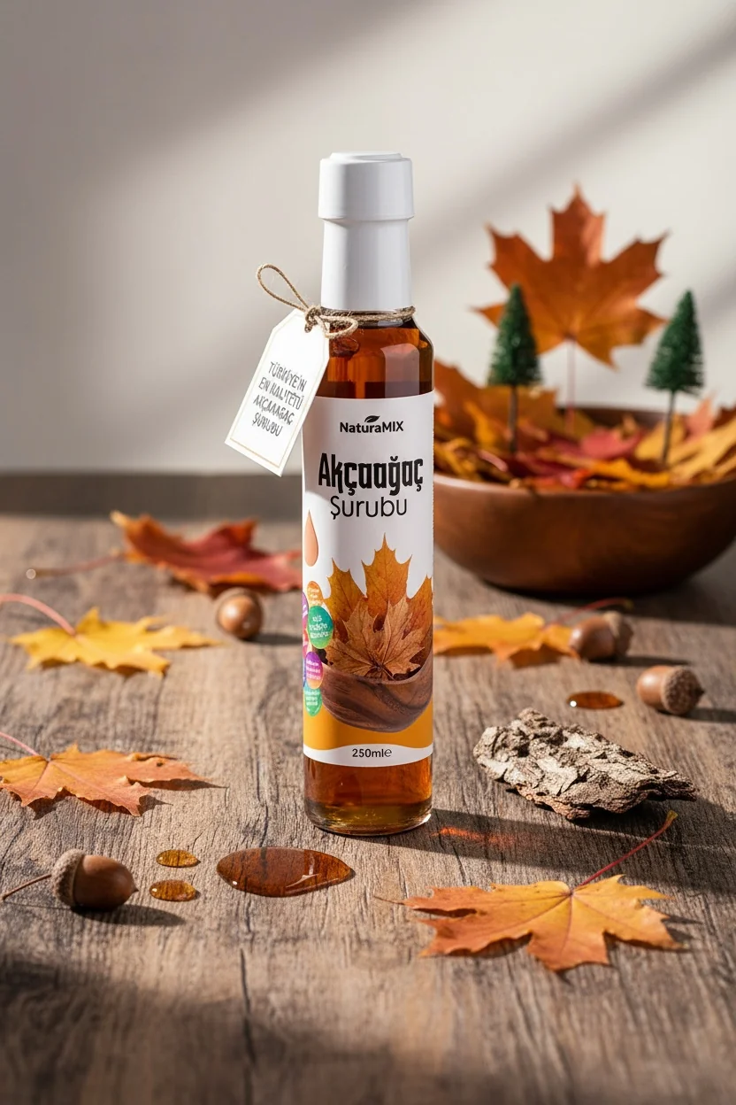 Akçaağaç Şurubu İçerik (Doğal Tatlandırıcı ve Sos)