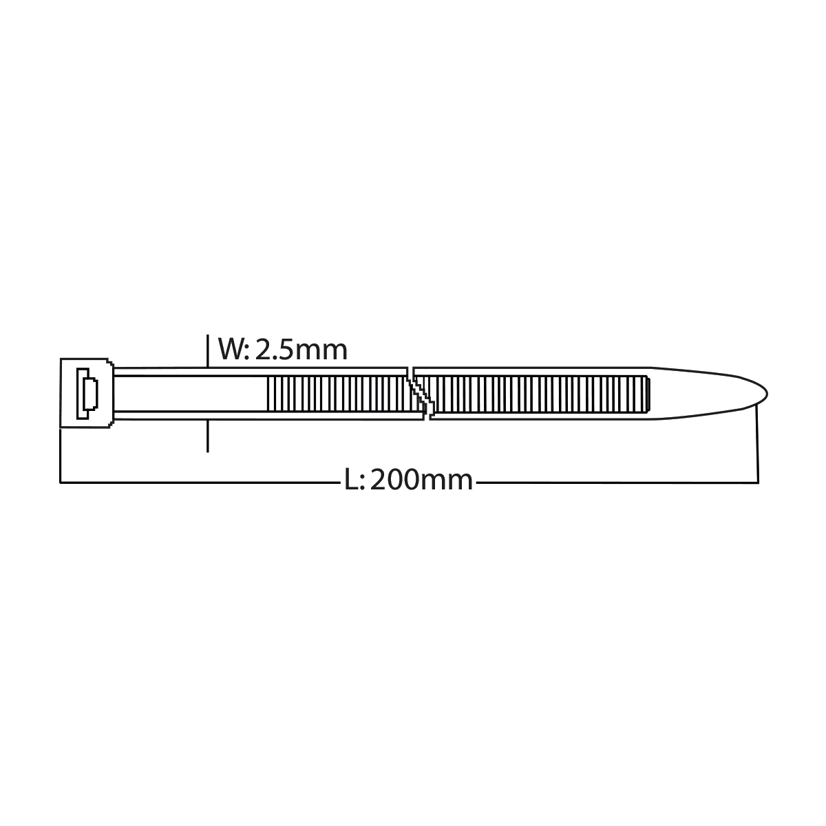 Plastik Kablo Bağı - 100'lü Paket