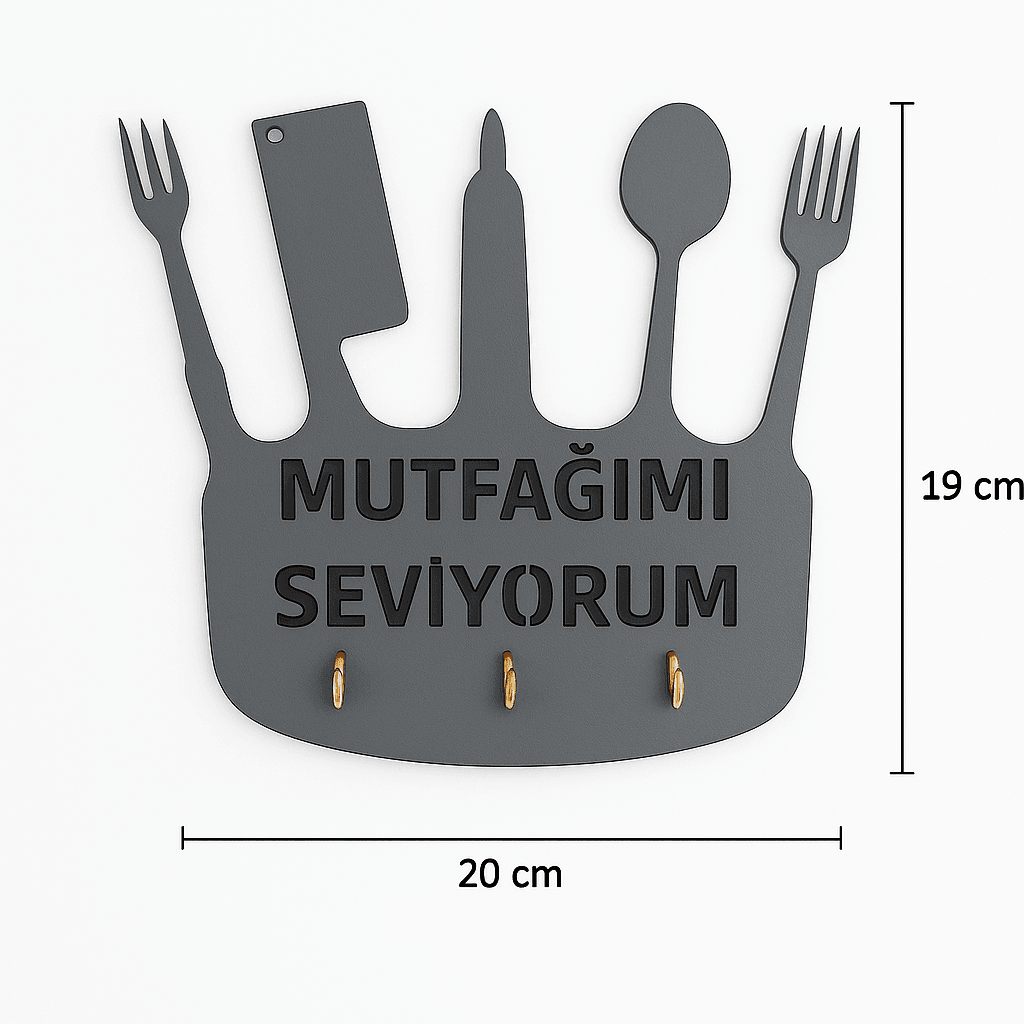 Mutfağımı Seviyorum Duvar Askılığı