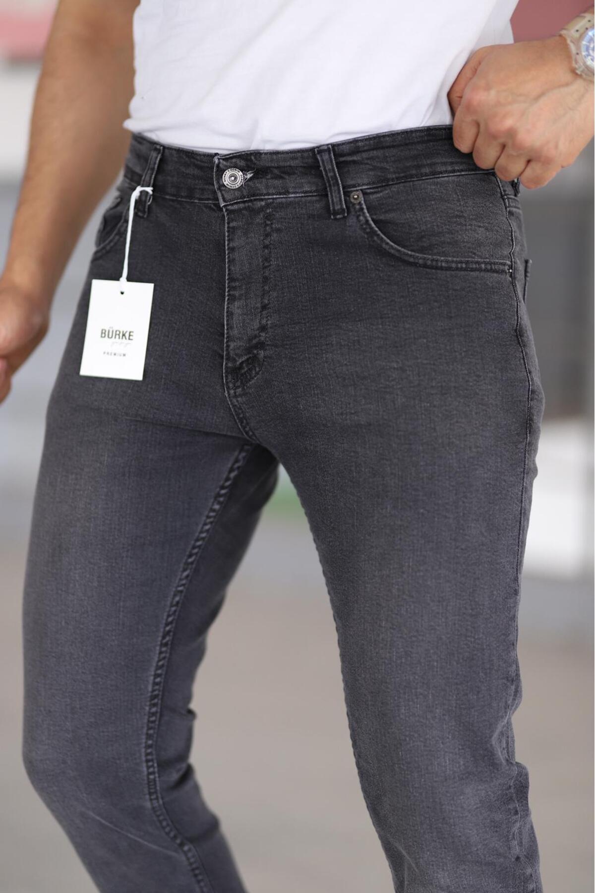 Premium Erkek Regular Fit Rahat Kesim Esnek Likralı Denim Jeans Kot Pantolon