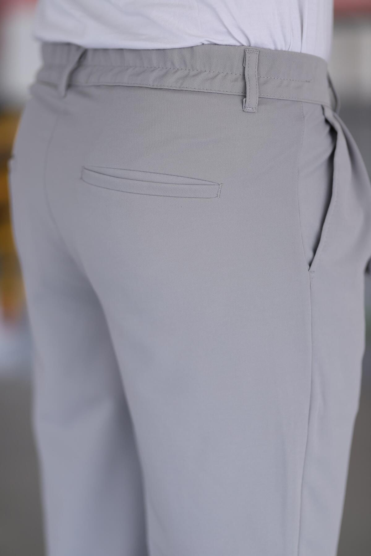 Çift Pileli Beli Lastikli Kaliteli Rahat Kesim Örme Baggy Pantolon