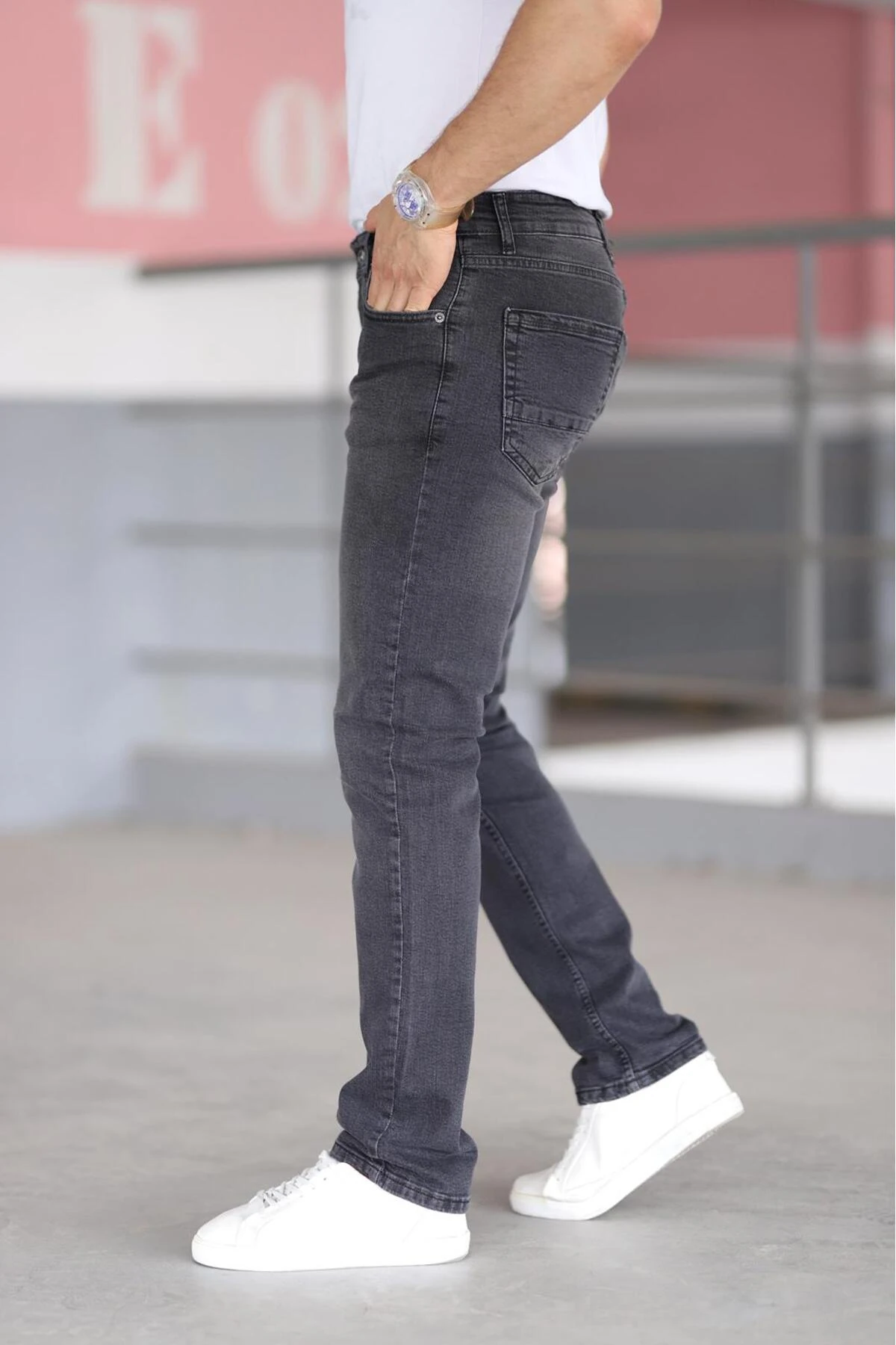 Premium Erkek Regular Fit Rahat Kesim Esnek Likralı Denim Jeans Kot Pantolon