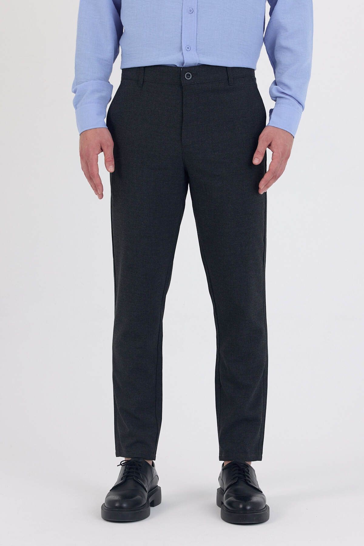 Erkek italyan Kesim Slim Fit Kumaş Pantolon - 36