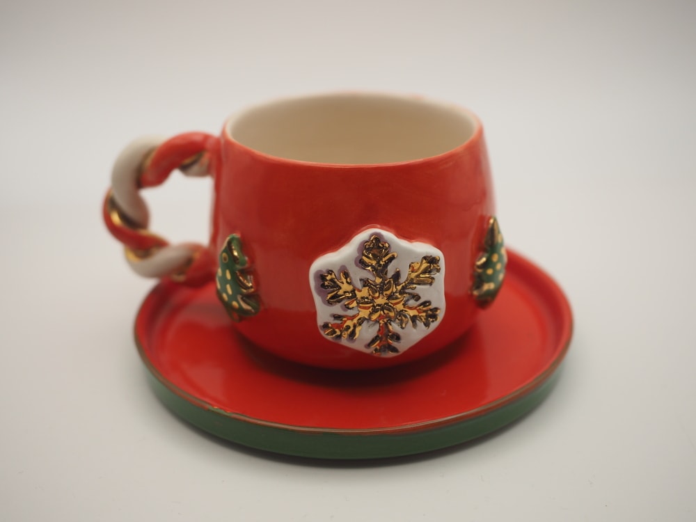 Yeni Yıl Serisi Snowflake and Pinetree Fincan