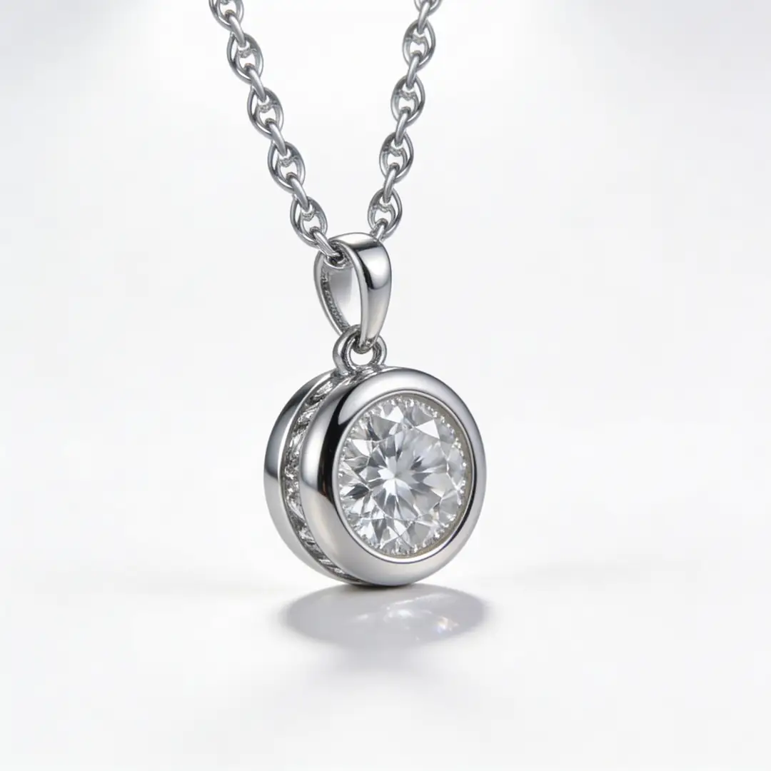 Bezel Pırlanta Kolye — alternatif görsel