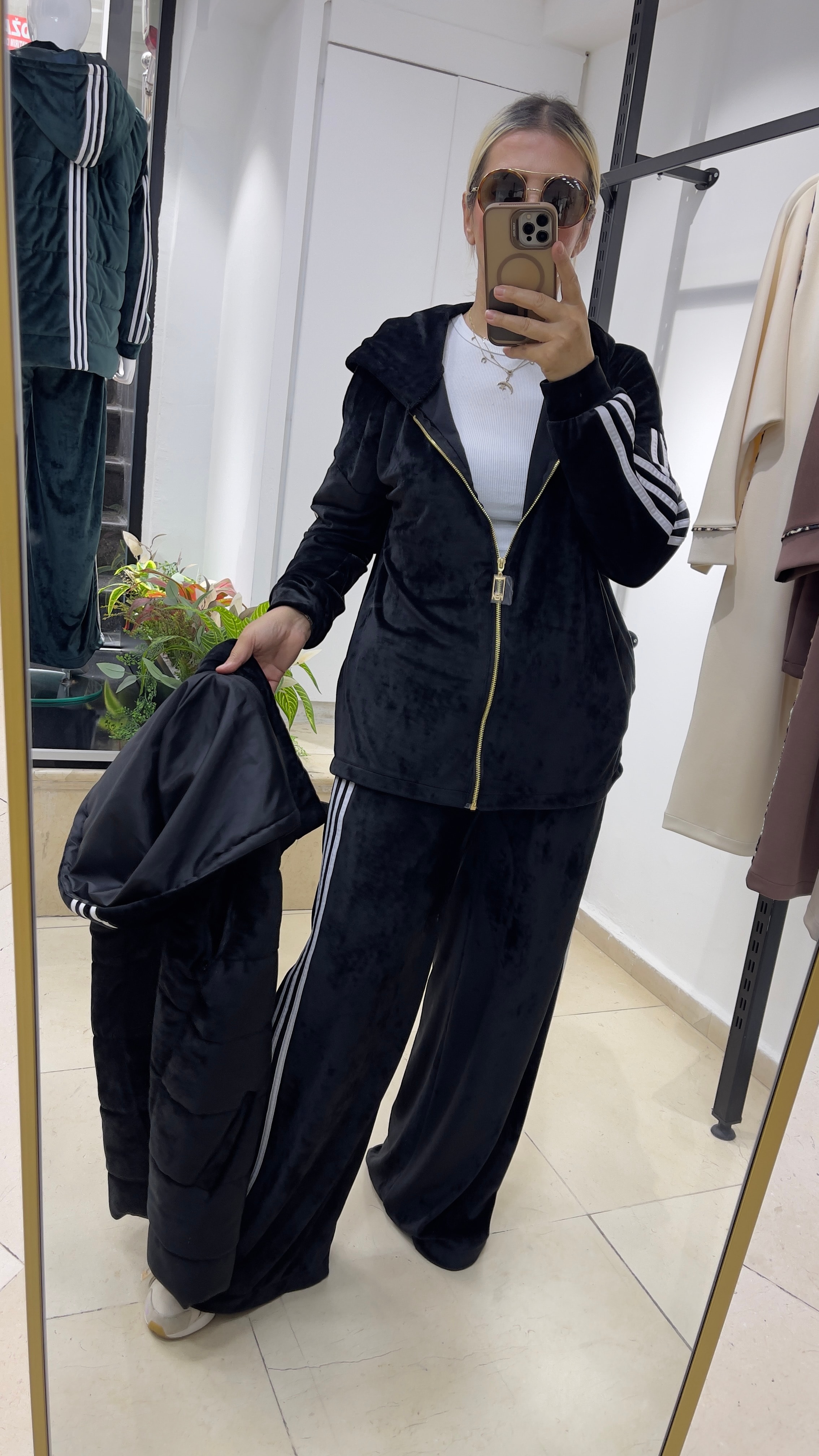 Yelekli Fransız Kadife Takım