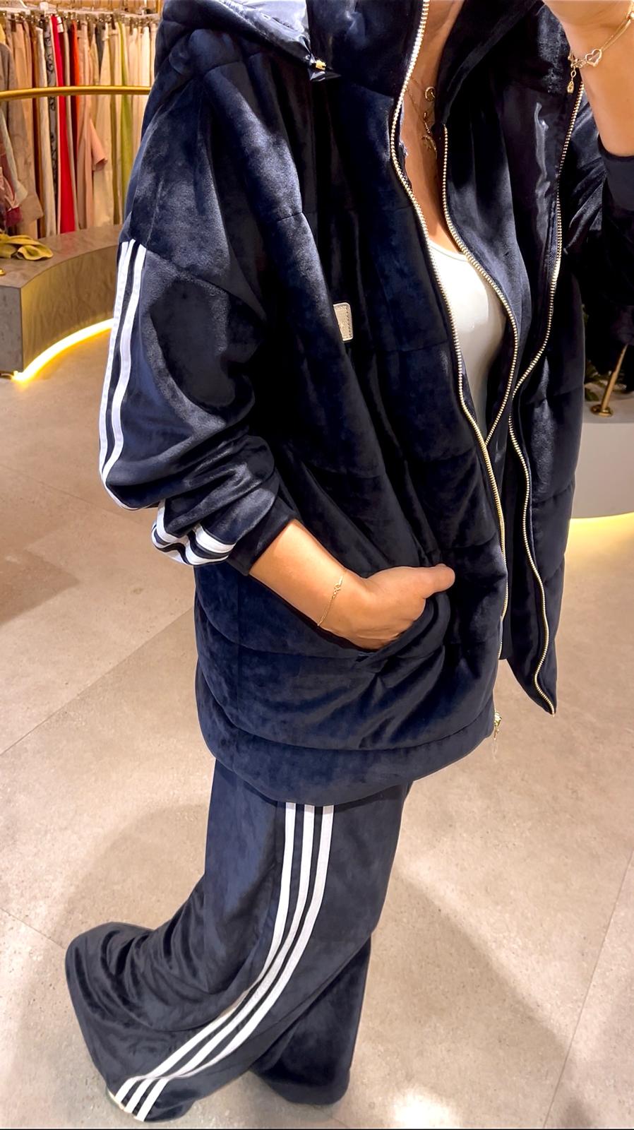 Yelekli Fransız Kadife Takım